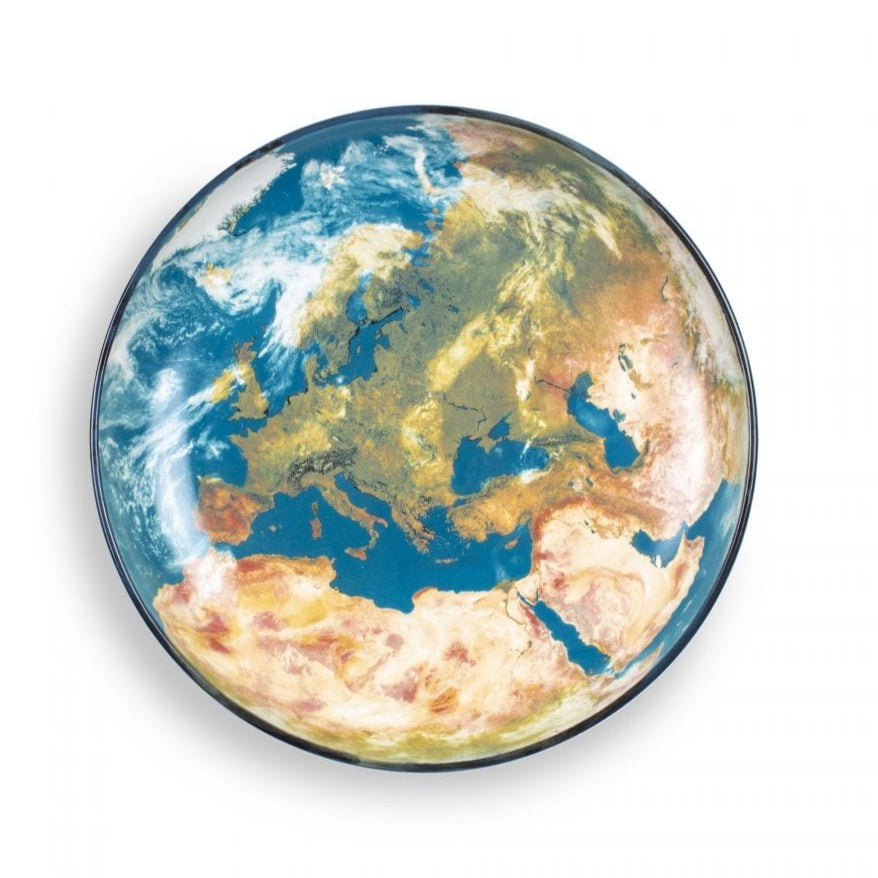 Taca COSMIC DINER EARTH EUROPE porcelanowy, Seletti, Eye on Design