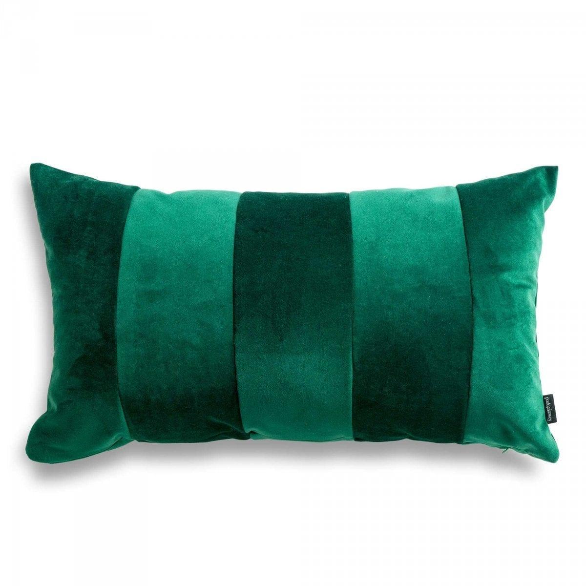 Stripes zielona poduszka dekoracyjna 50x30 ZERO WASTE, Poduszkowcy, Eye on Design