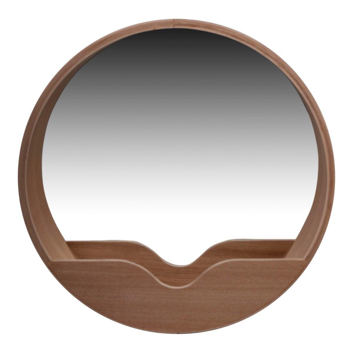 Lustro ścienne ROUND 60 drewniane Zuiver    Eye on Design