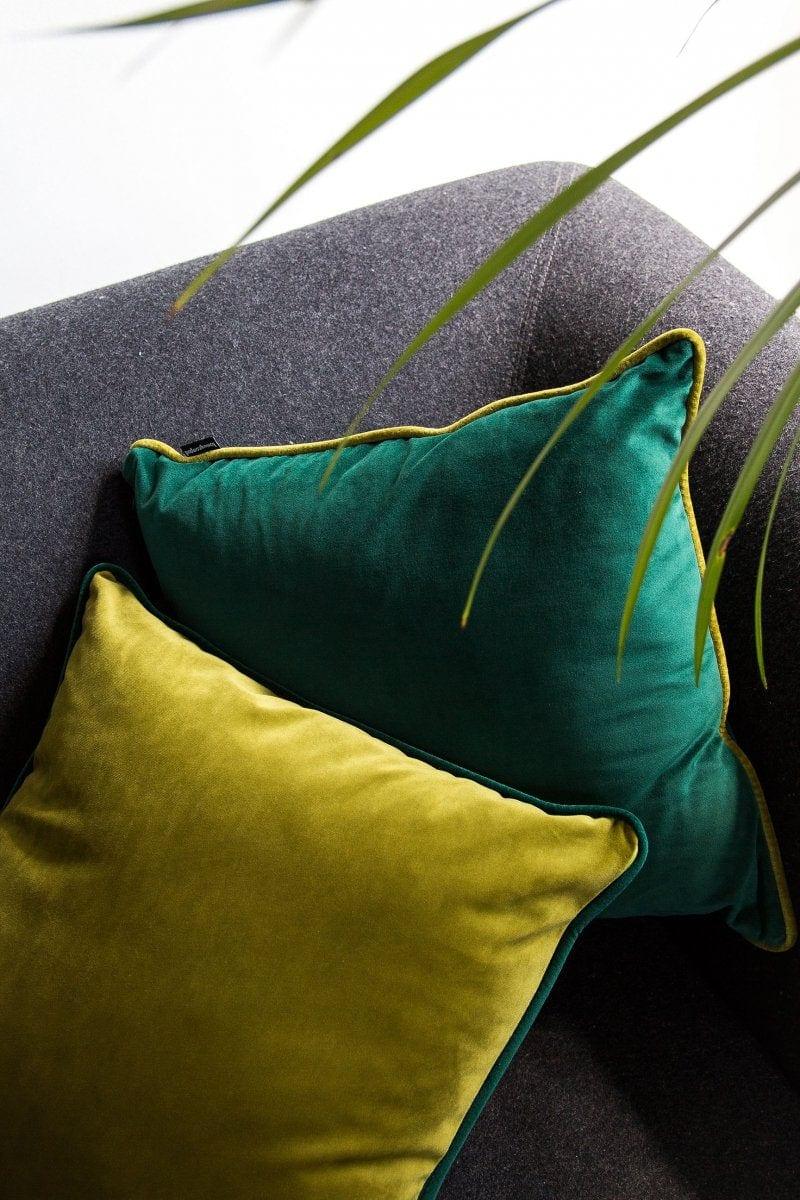 DUO zielona poduszka dekoracyjna 40x40, Poduszkowcy, Eye on Design