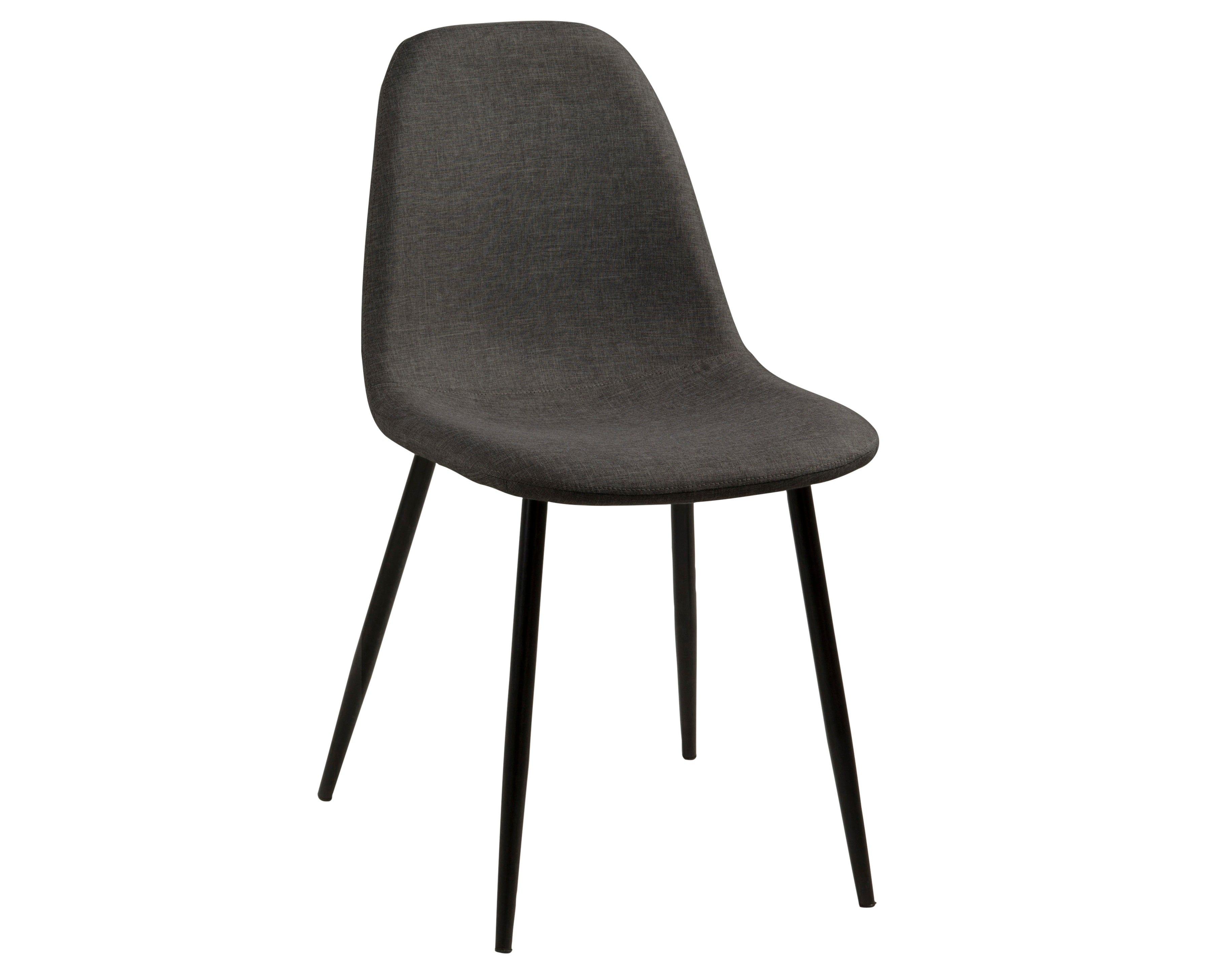 Krzesło CARLO ciemnoszary z czarną podstawą Actona    Eye on Design