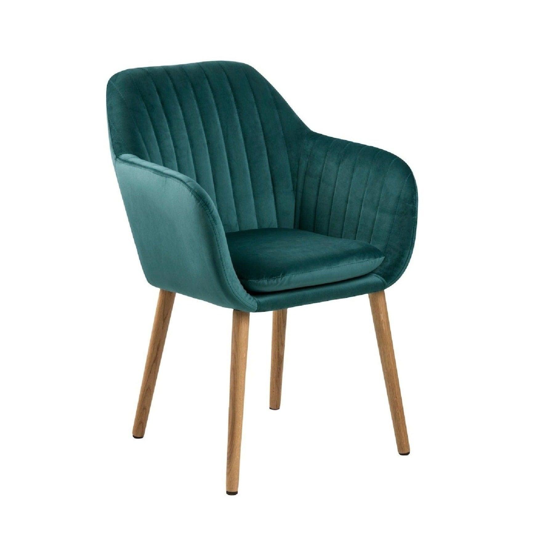 Krzesło MIKKEL zielony z drewnianą podstawą Actona    Eye on Design