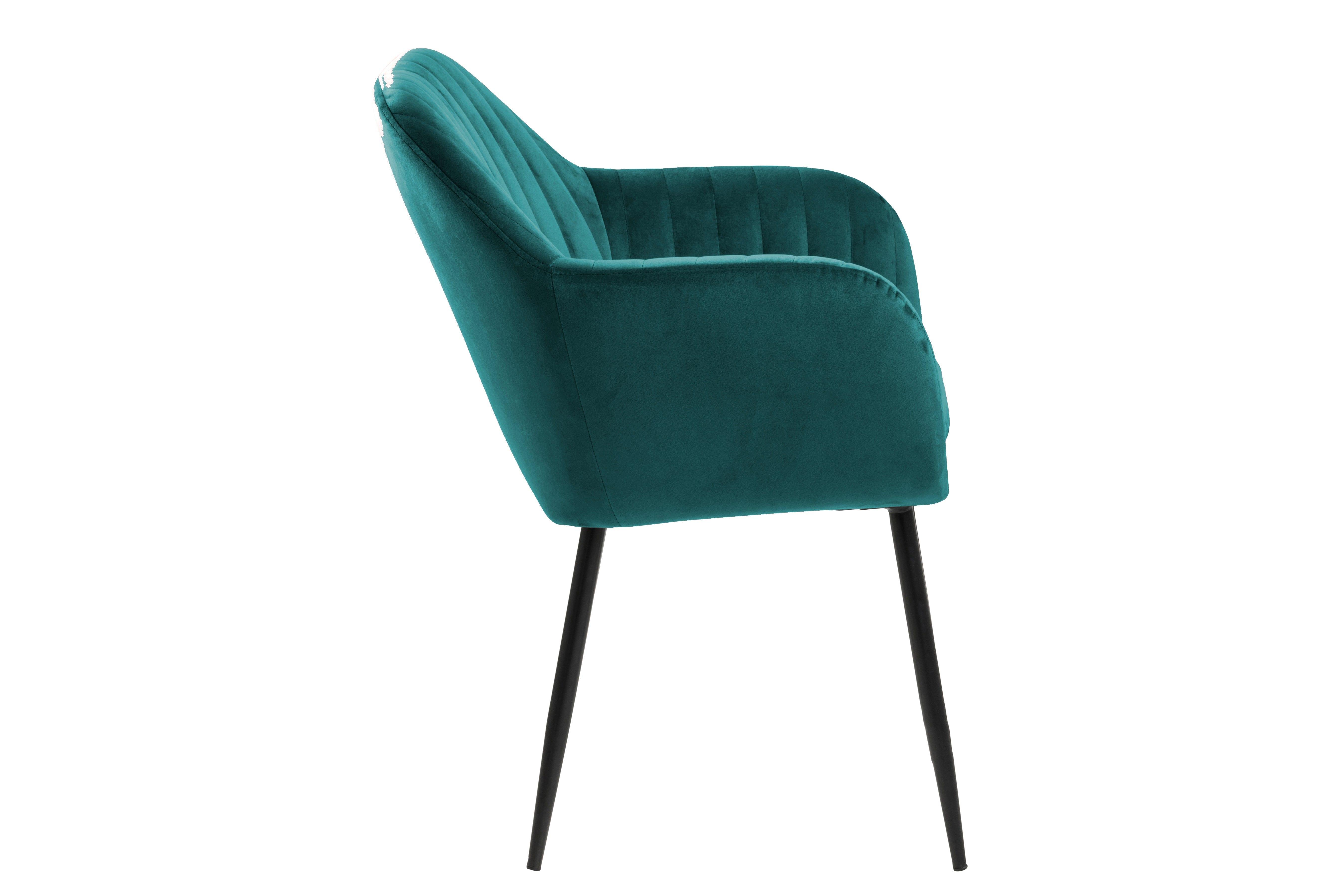 Krzesło MIKKEL zielony z czarną podstawą Actona    Eye on Design