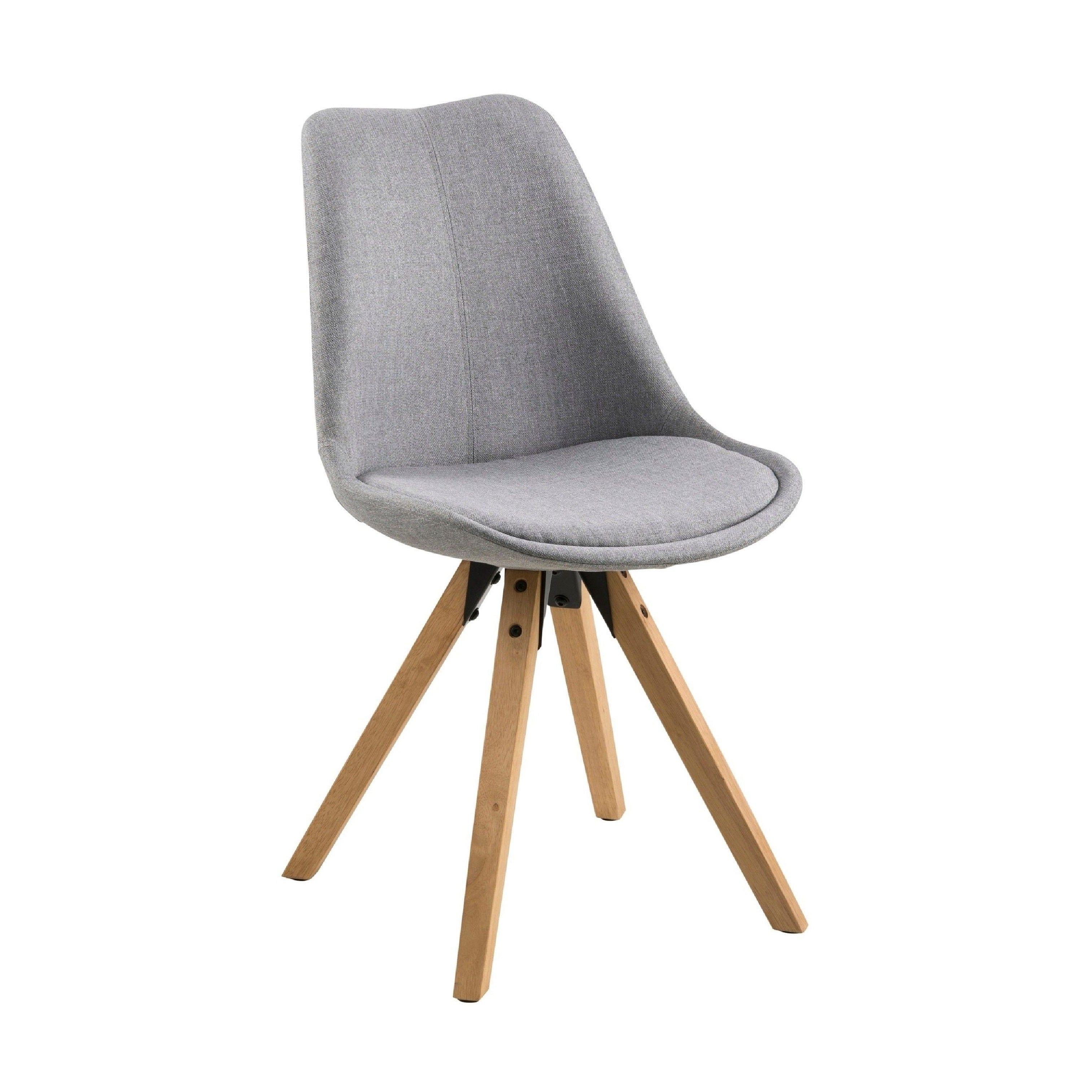 Krzesło MARTEN jasnoszary z drewnianą podstawą Actona    Eye on Design