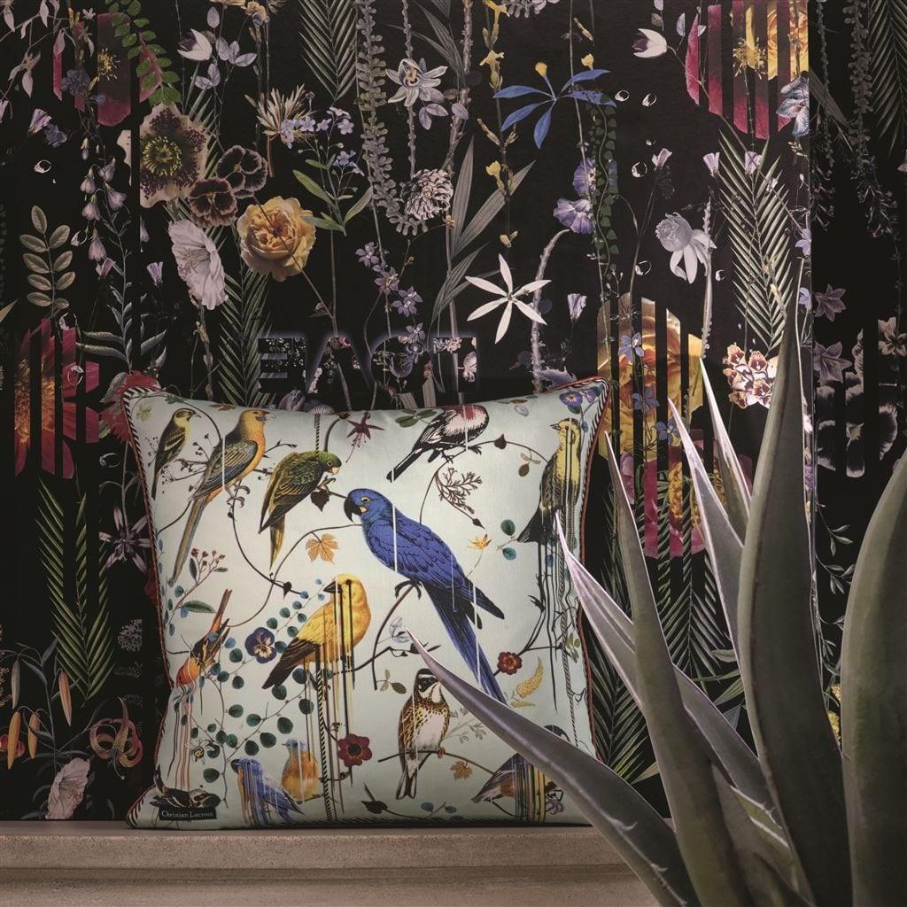 Poduszka dwustronna FLOWERWORKS CAMELIA bawełniana satyna Christian Lacroix    Eye on Design