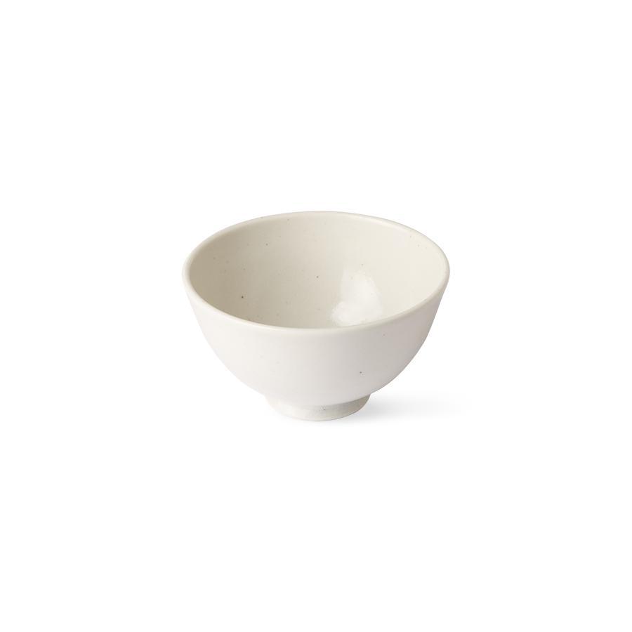 Kyoto ceramics: japanese rice bowl white speckled HKliving    Eye on Design