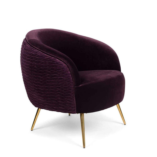 Fotel lounge SO CURVEY fioletowy Bold Monkey    Eye on Design