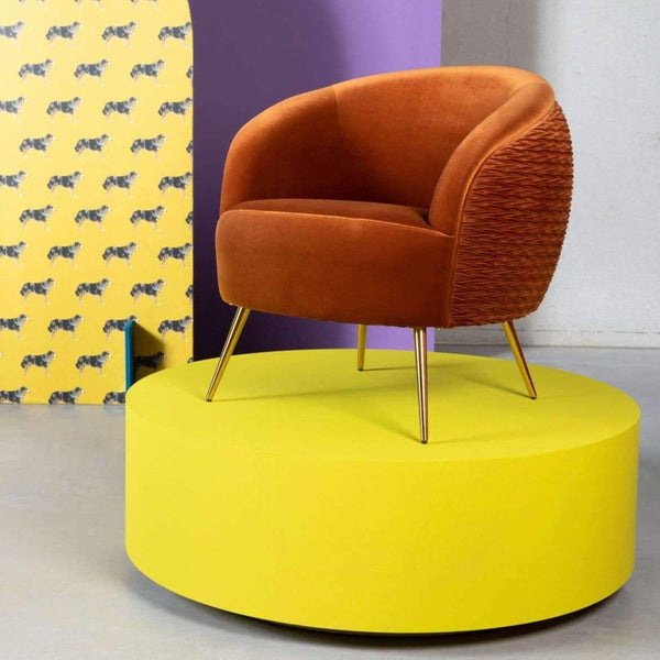 Fotel lounge SO CURVEY miedziany Bold Monkey    Eye on Design
