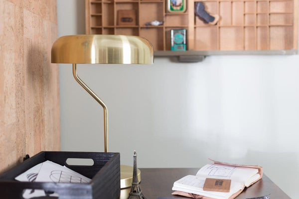 Lampa stołowa ECLIPSE złoty, Dutchbone, Eye on Design