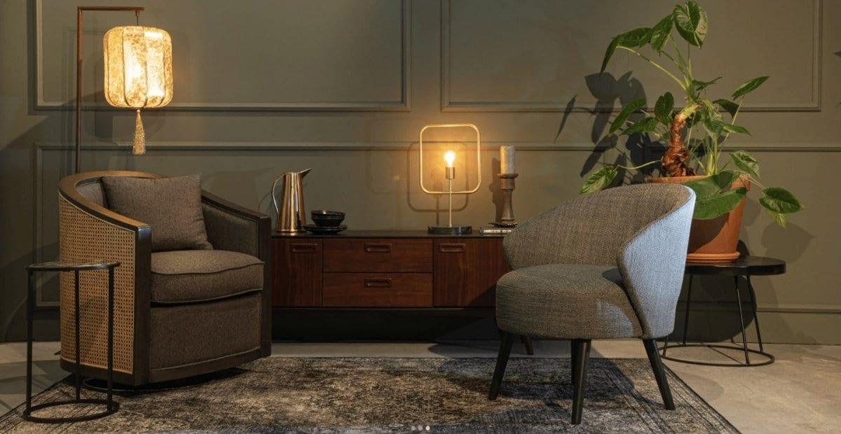 Fotel lounge WALDO antracytowy Dutchbone    Eye on Design