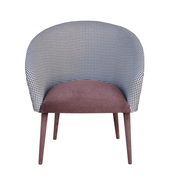 Fotel PLUM 2 pepitka z fioletem Happy Barok    Eye on Design
