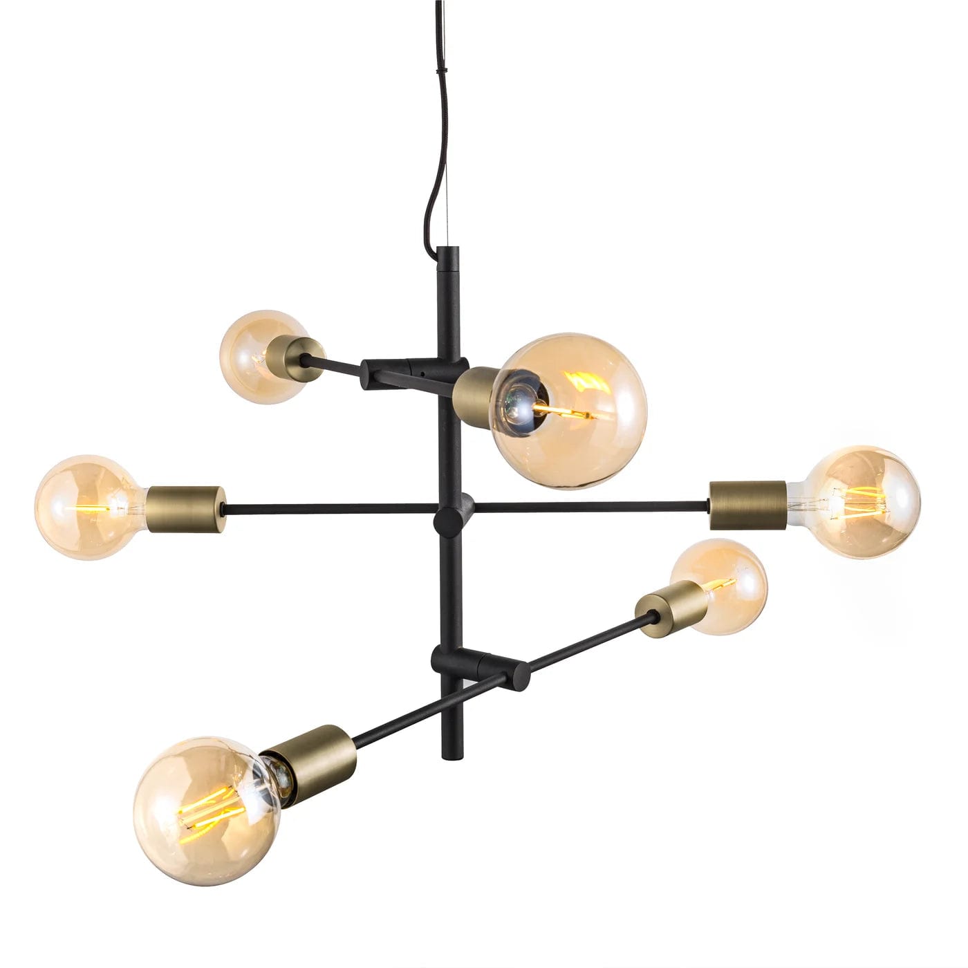 Lampa wisząca JOSEFINE czarny ze złotymi detalami Nordlux    Eye on Design