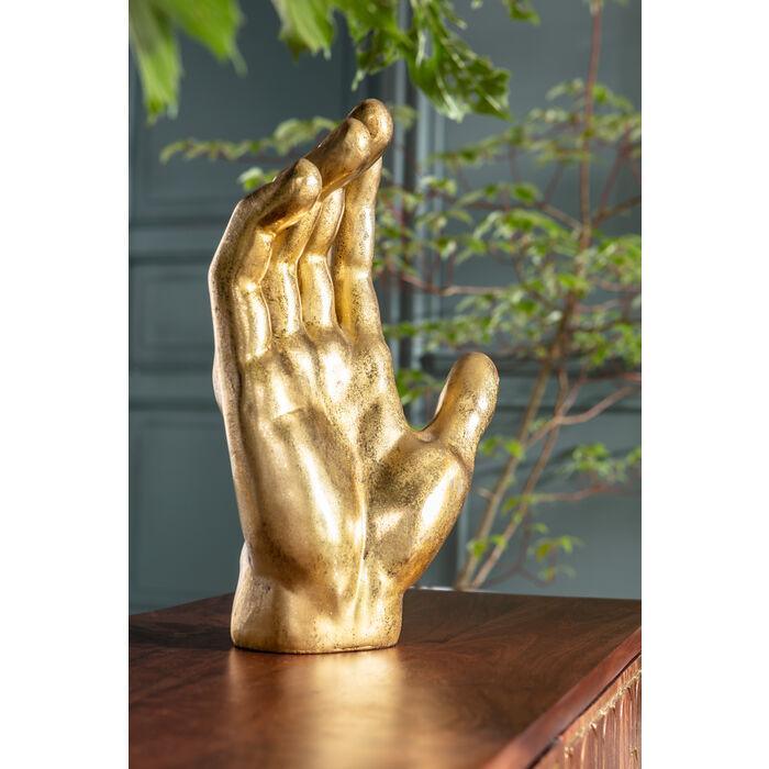 Dekoracja w kształcie dłoni w kolorze złotym Kare Design    Eye on Design