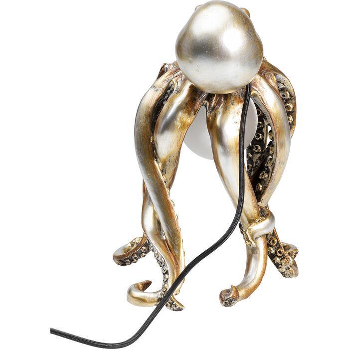 Lampa stołowa złota w kształcie ośmiornicy Kare Design    Eye on Design