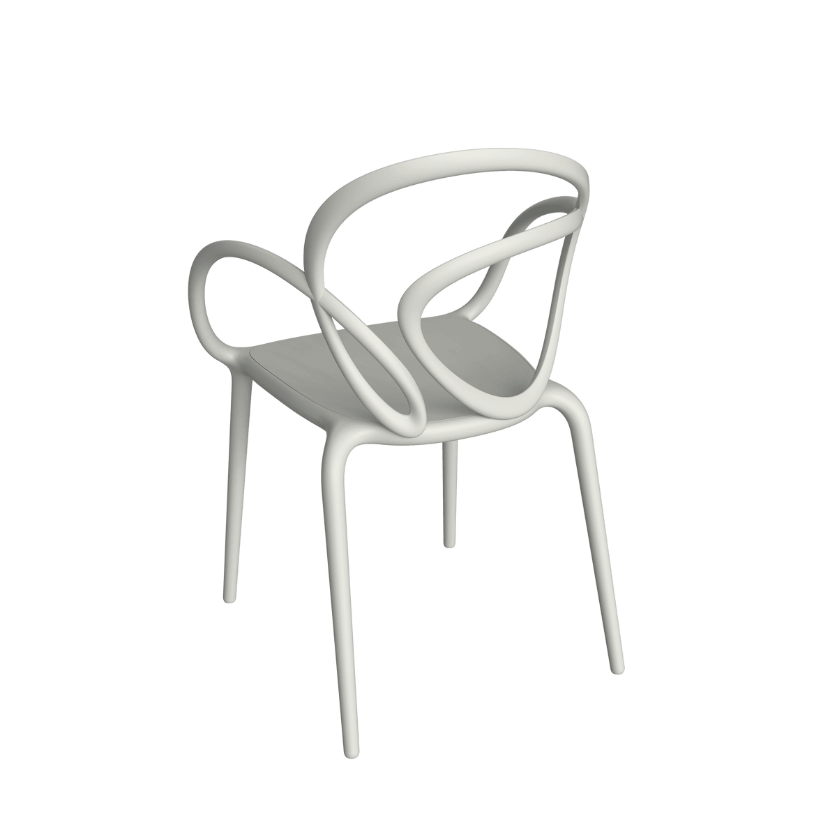 Krzesło LOOP biały - 2 sztuki Qeeboo    Eye on Design