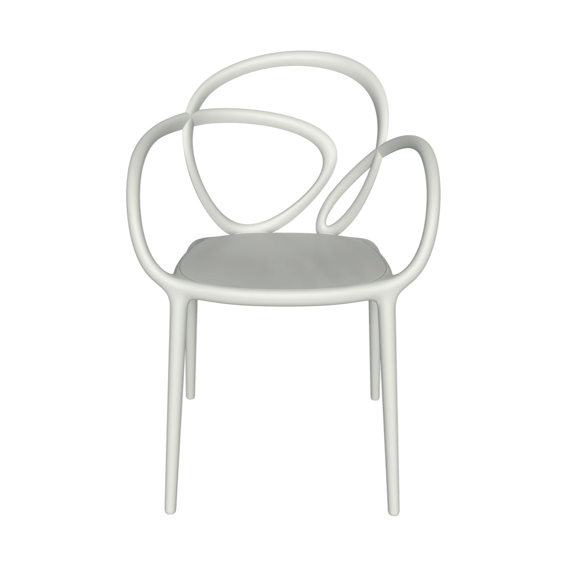 Krzesło LOOP biały - 2 sztuki Qeeboo    Eye on Design