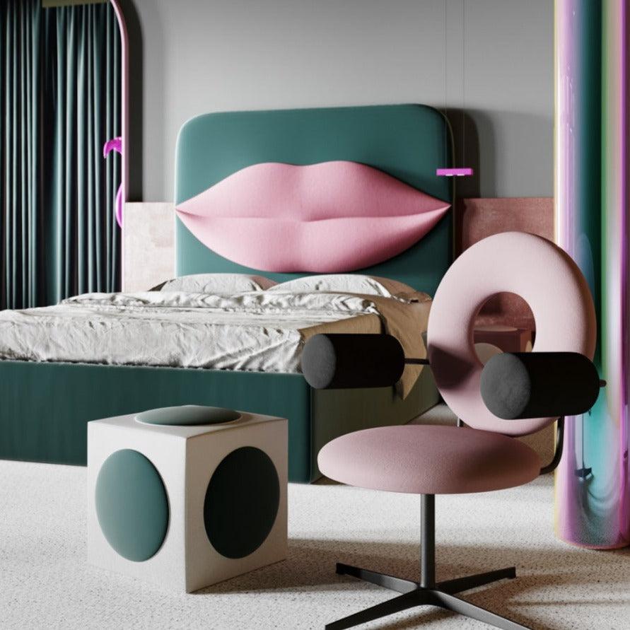 Łóżko tapicerowane USTA zielony, Happy Barok, Eye on Design