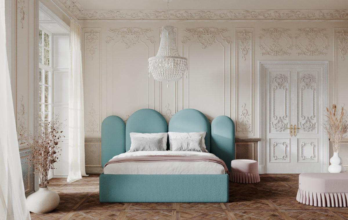 Łóżko tapicerowane CLOUD miętowy, Happy Barok, Eye on Design