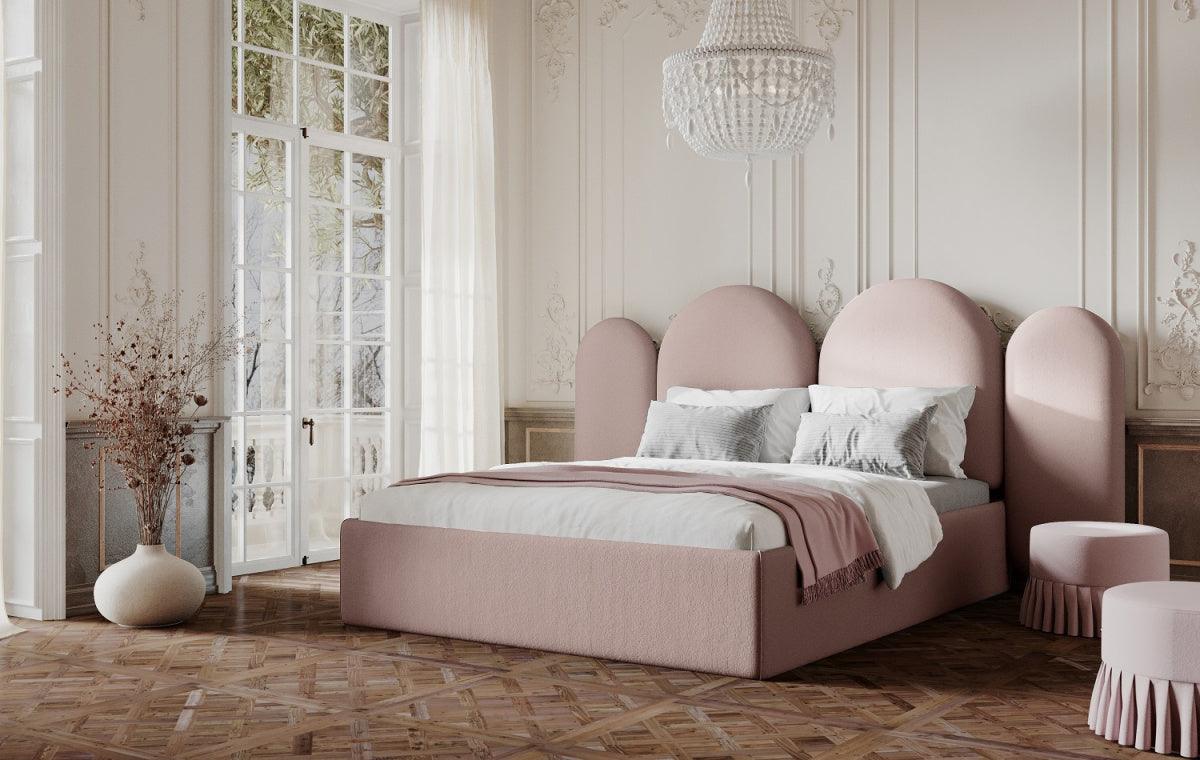 Łóżko tapicerowane CLOUD różowy, Happy Barok, Eye on Design