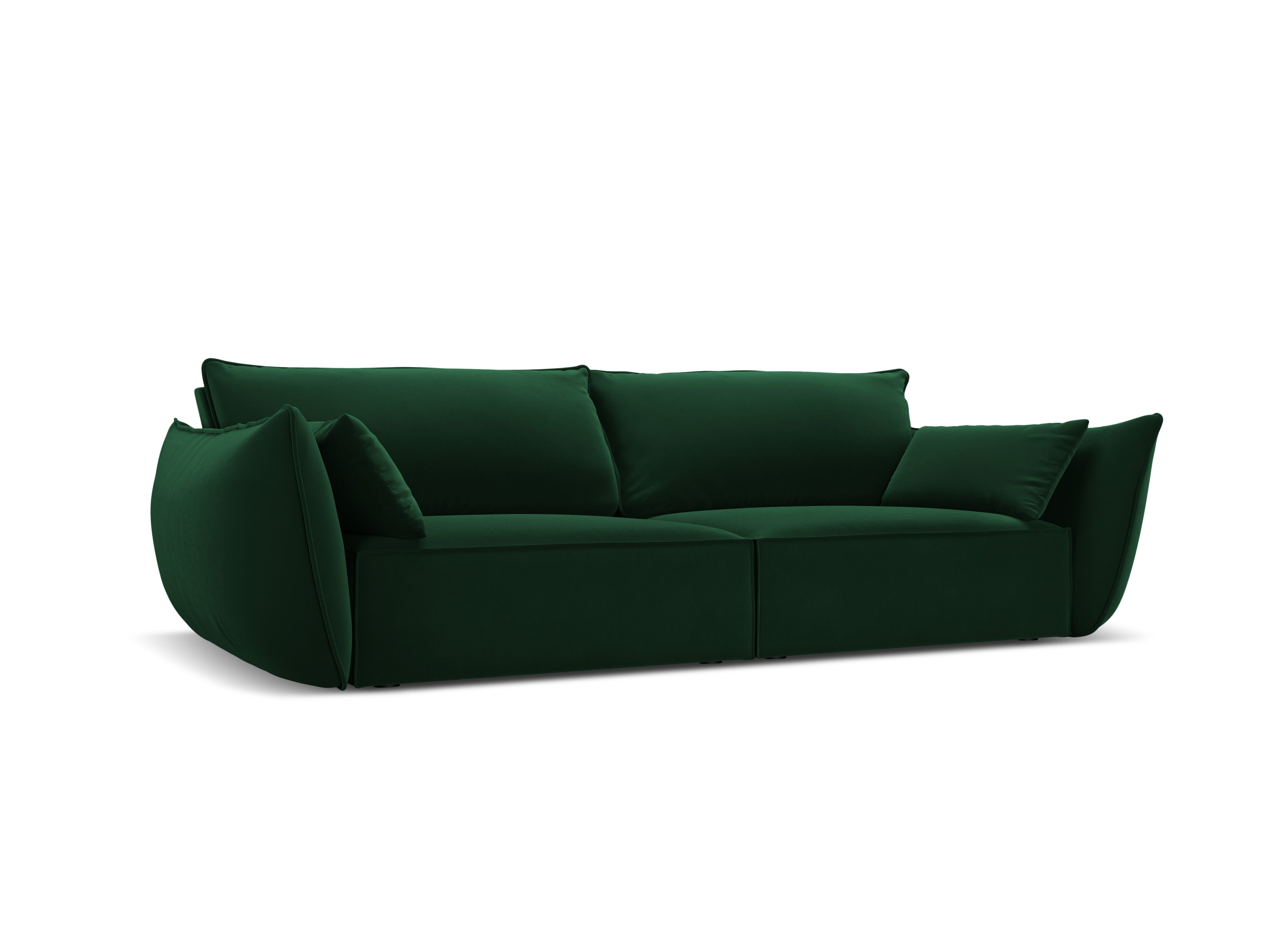 Sofa aksamitna 3-osobowa VANDA butelkowa zieleń Mazzini Sofas    Eye on Design