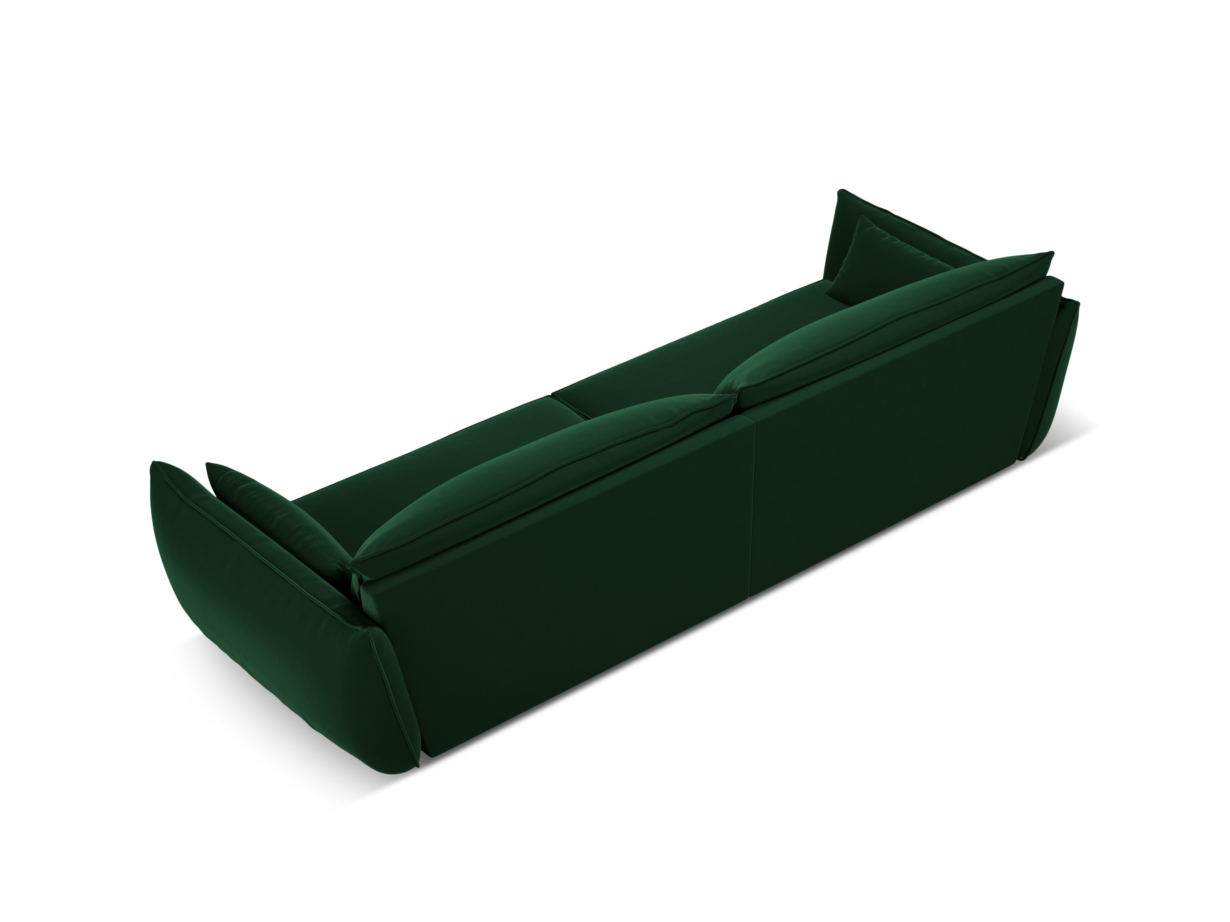 Sofa aksamitna 4-osobowa VANDA butelkowa zieleń Mazzini Sofas    Eye on Design