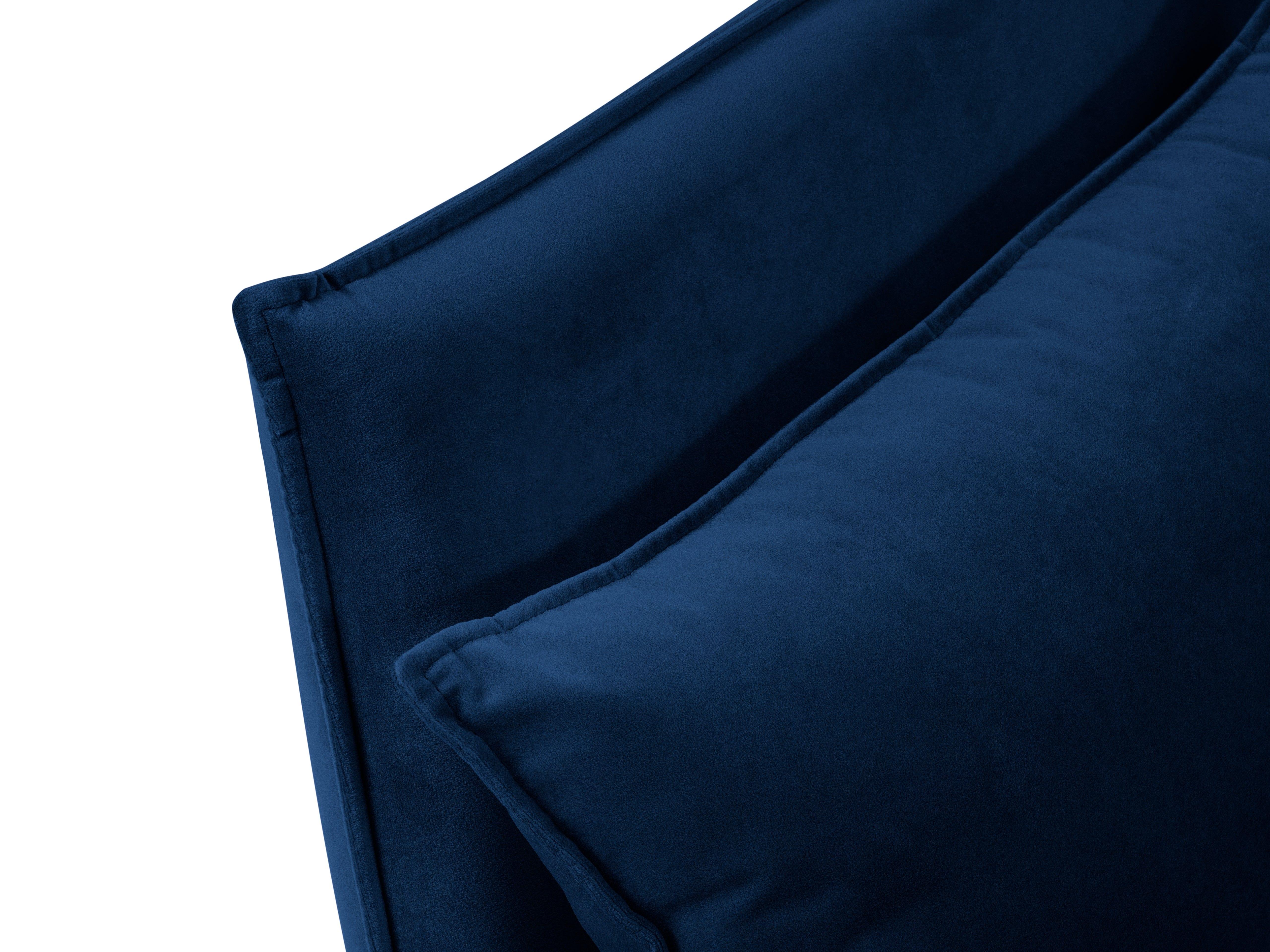 sofa z połyskiem niebieska 
