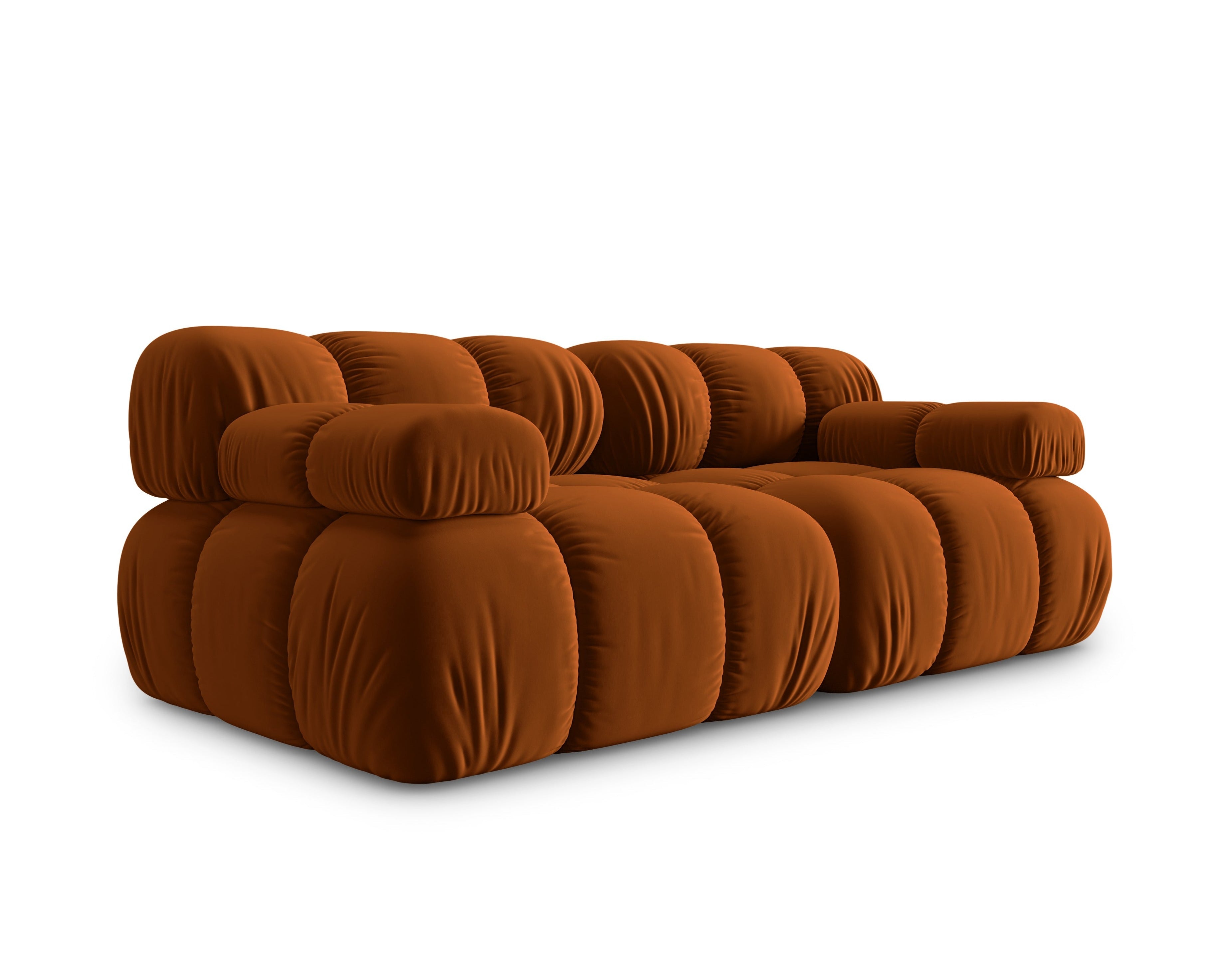 Sofa aksamitna 2-osobowa TROPEA terracotta Milo Casa    Eye on Design