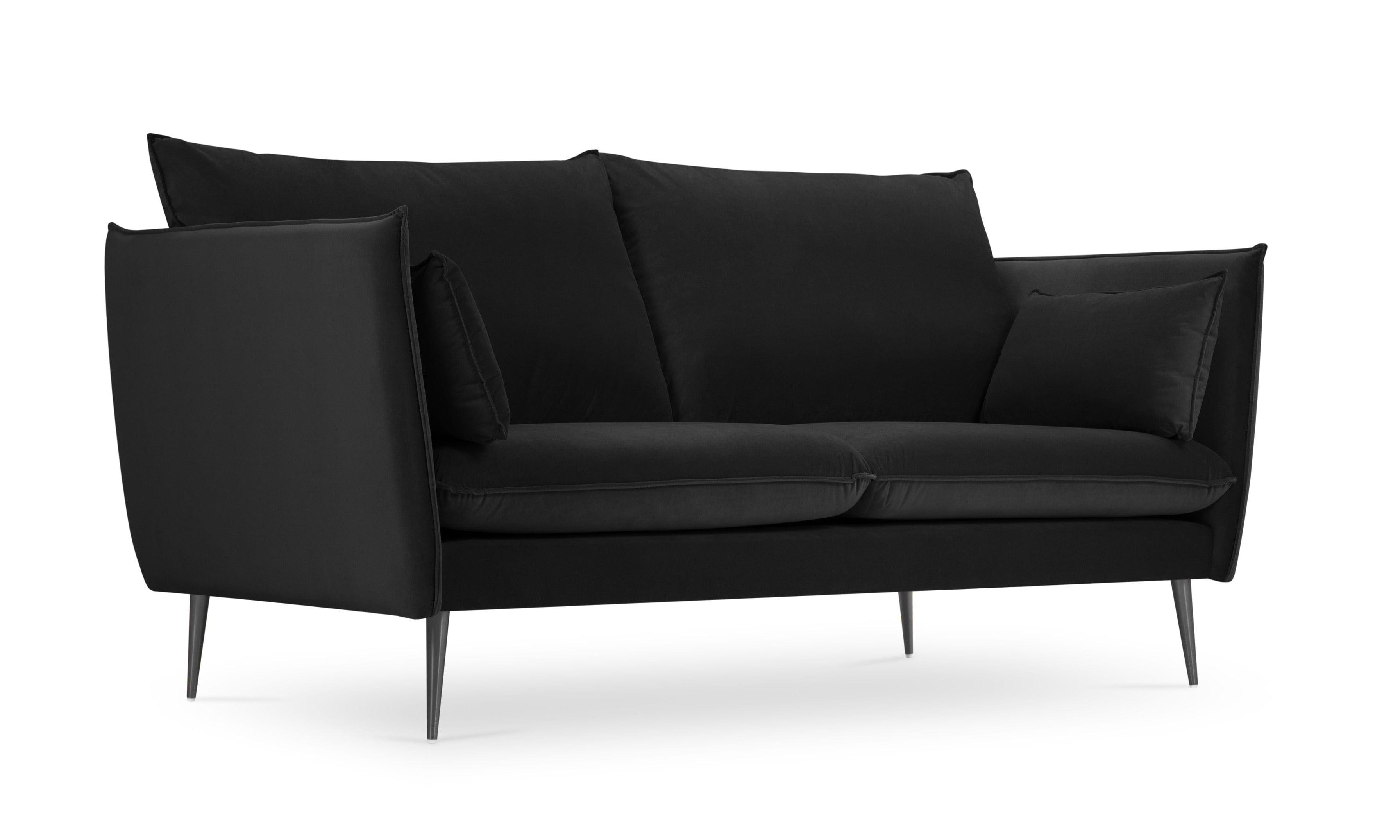 czarna sofa Agate