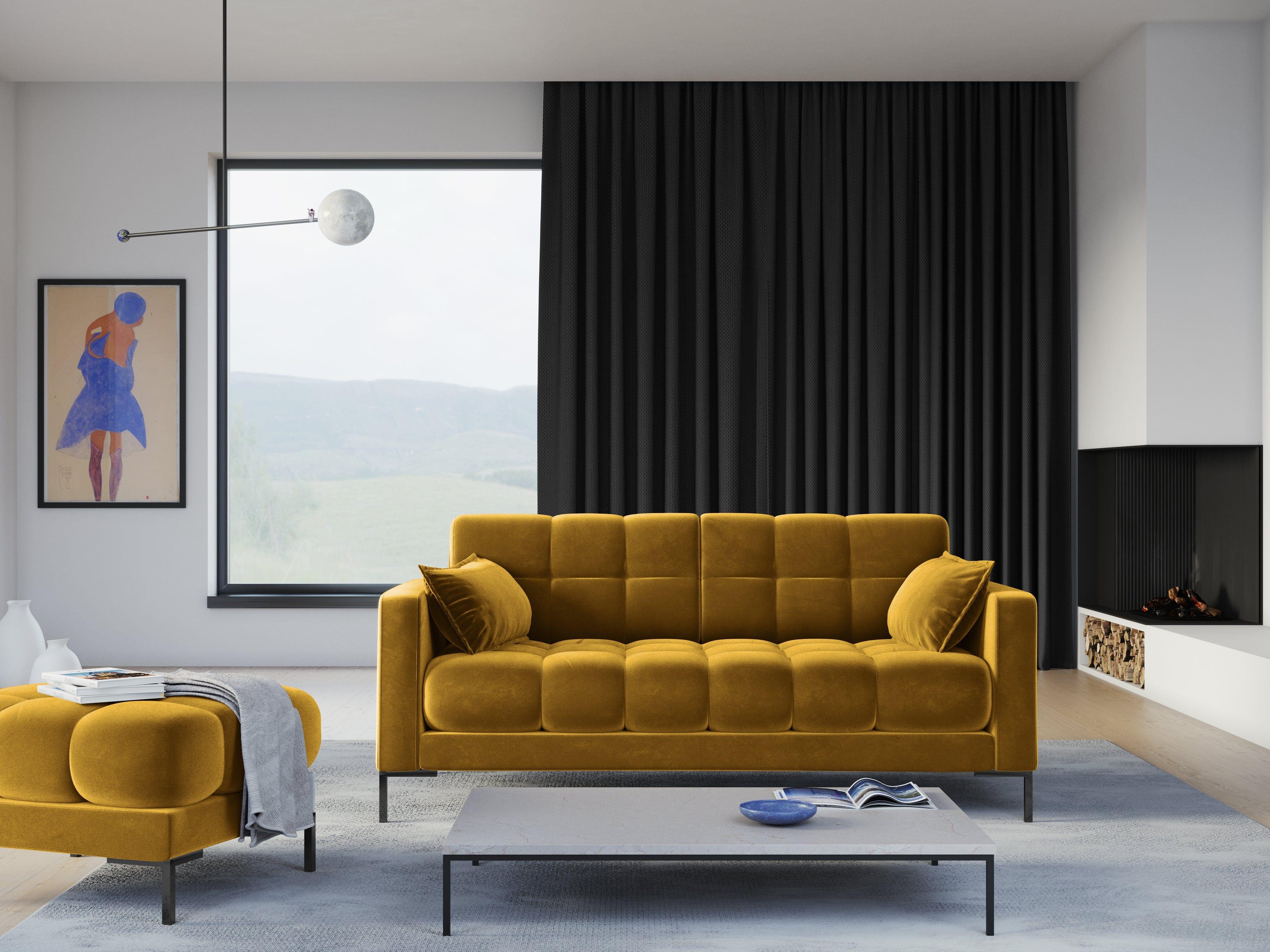 nowoczesna pikowana sofa 2-osobowa 