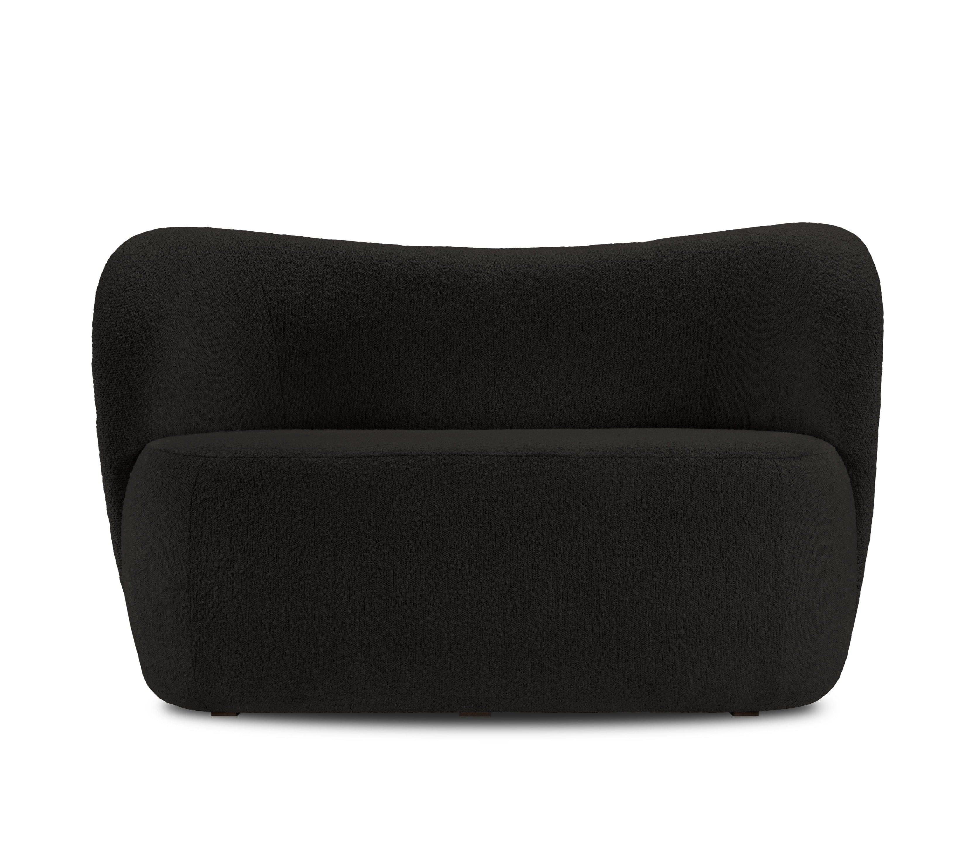 Sofa 2-osobowa SAAMIT boucle czarny Micadoni    Eye on Design