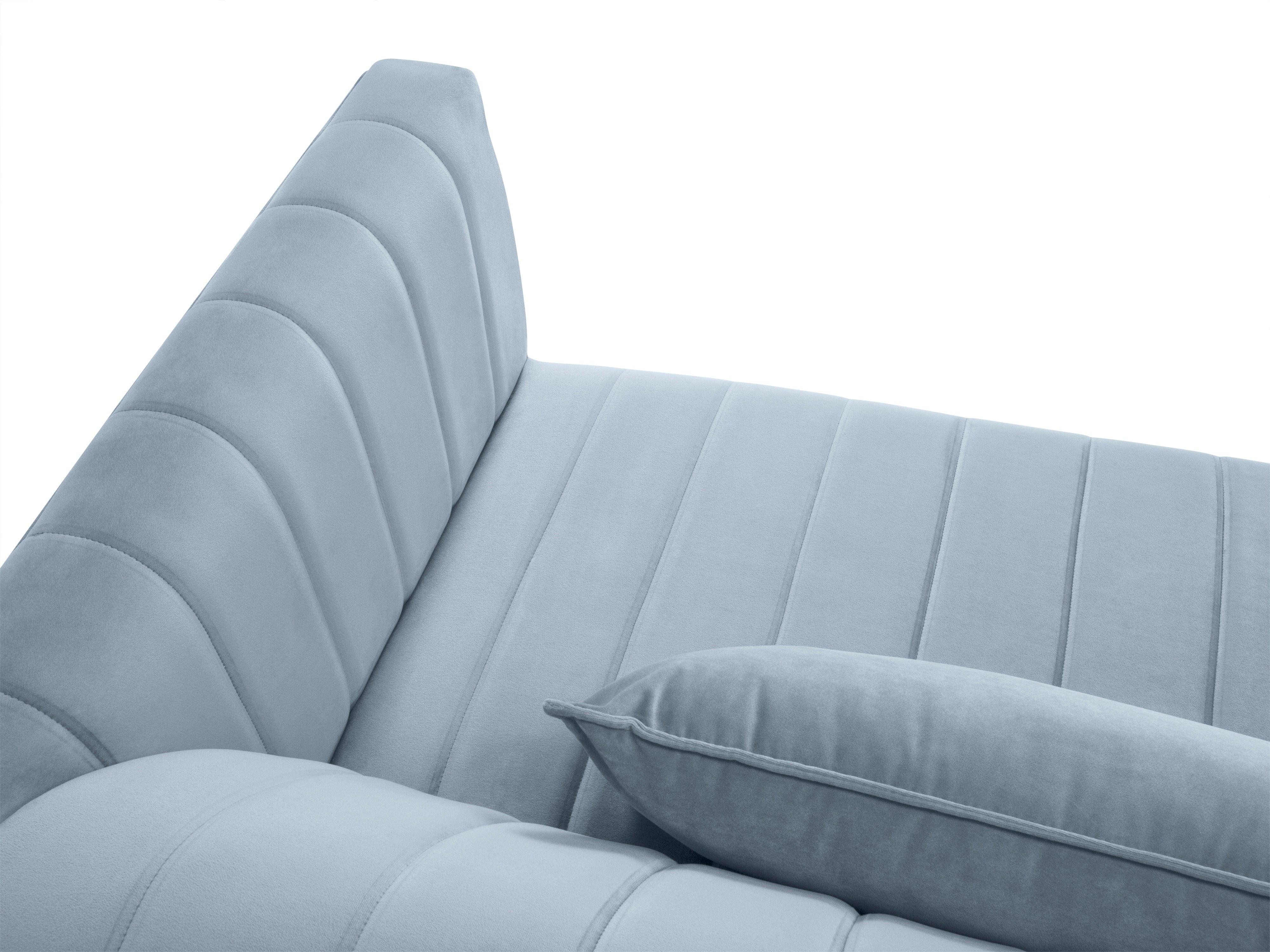 aksamitna sofa jasnoniebieska 