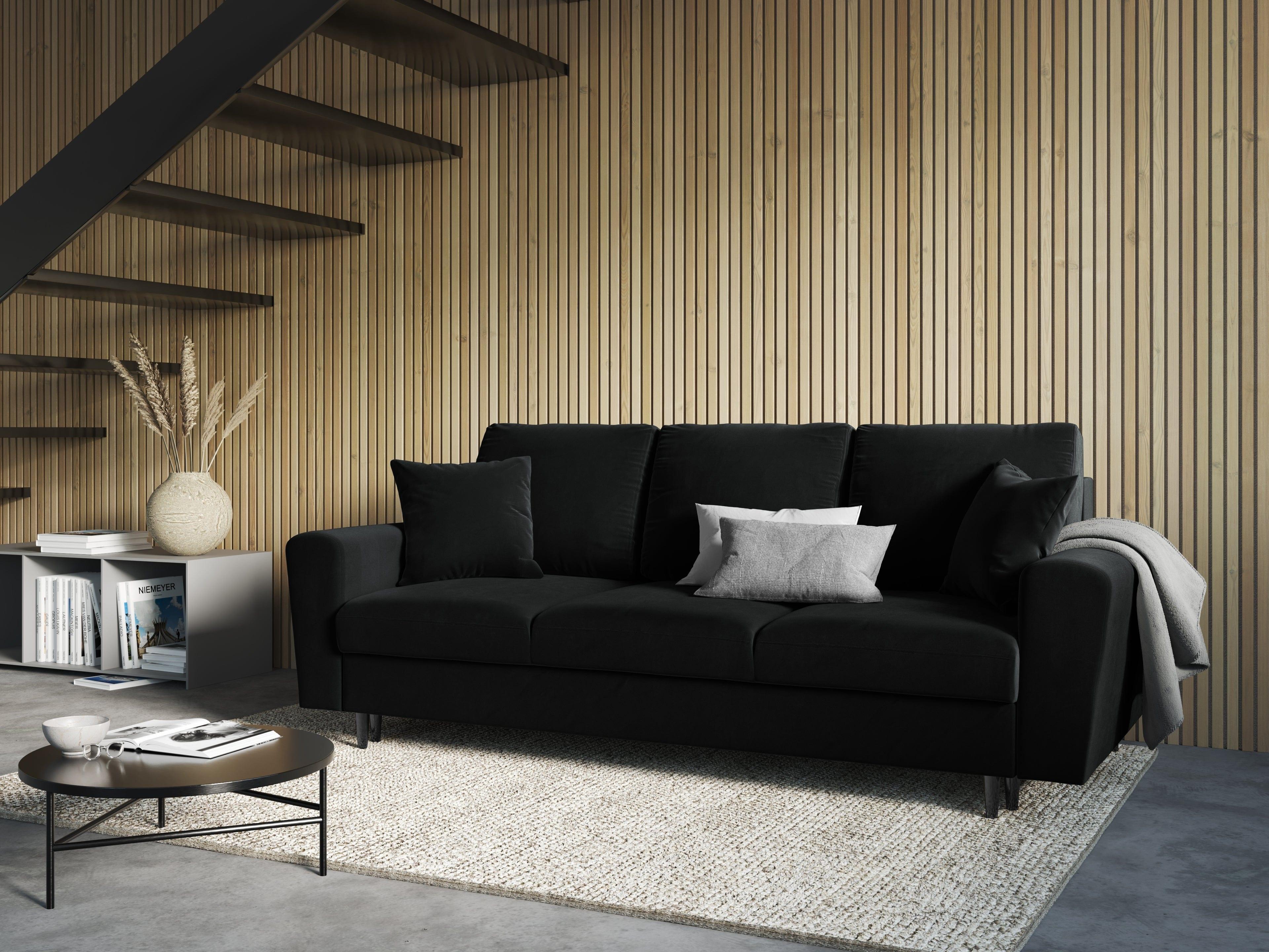 czarna sofa modern classic 