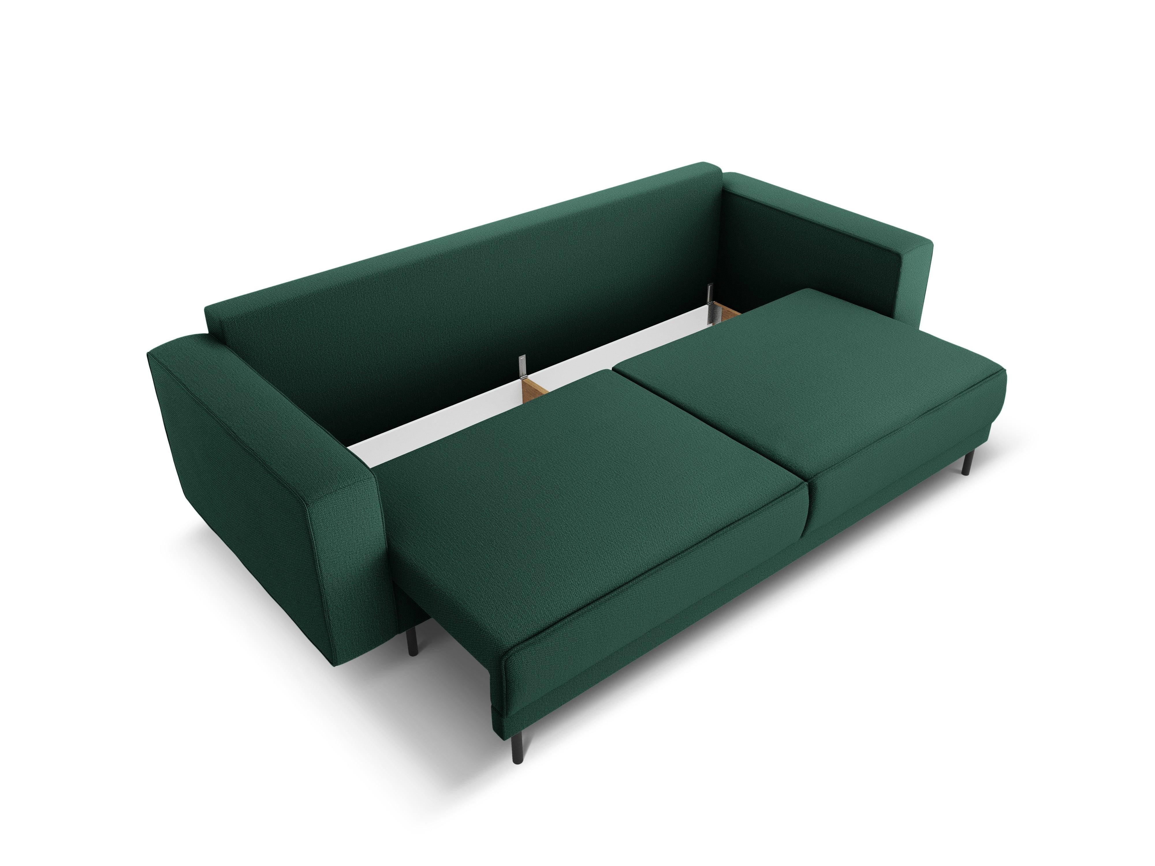 Sofa z funkcją spania CARO zielony Micadoni    Eye on Design