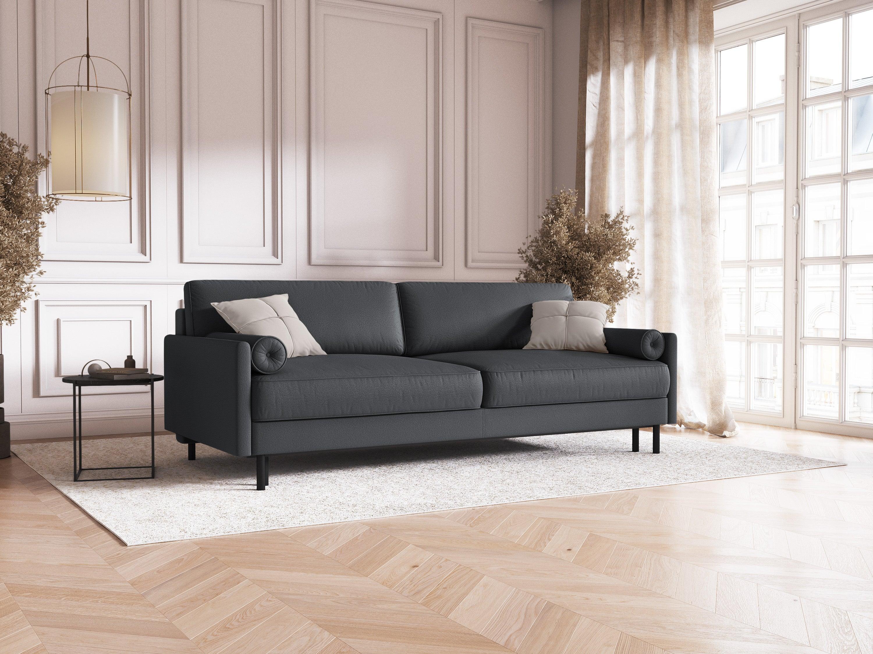 Sofa z funkcją spania SCOTT ciemnoszary Micadoni    Eye on Design