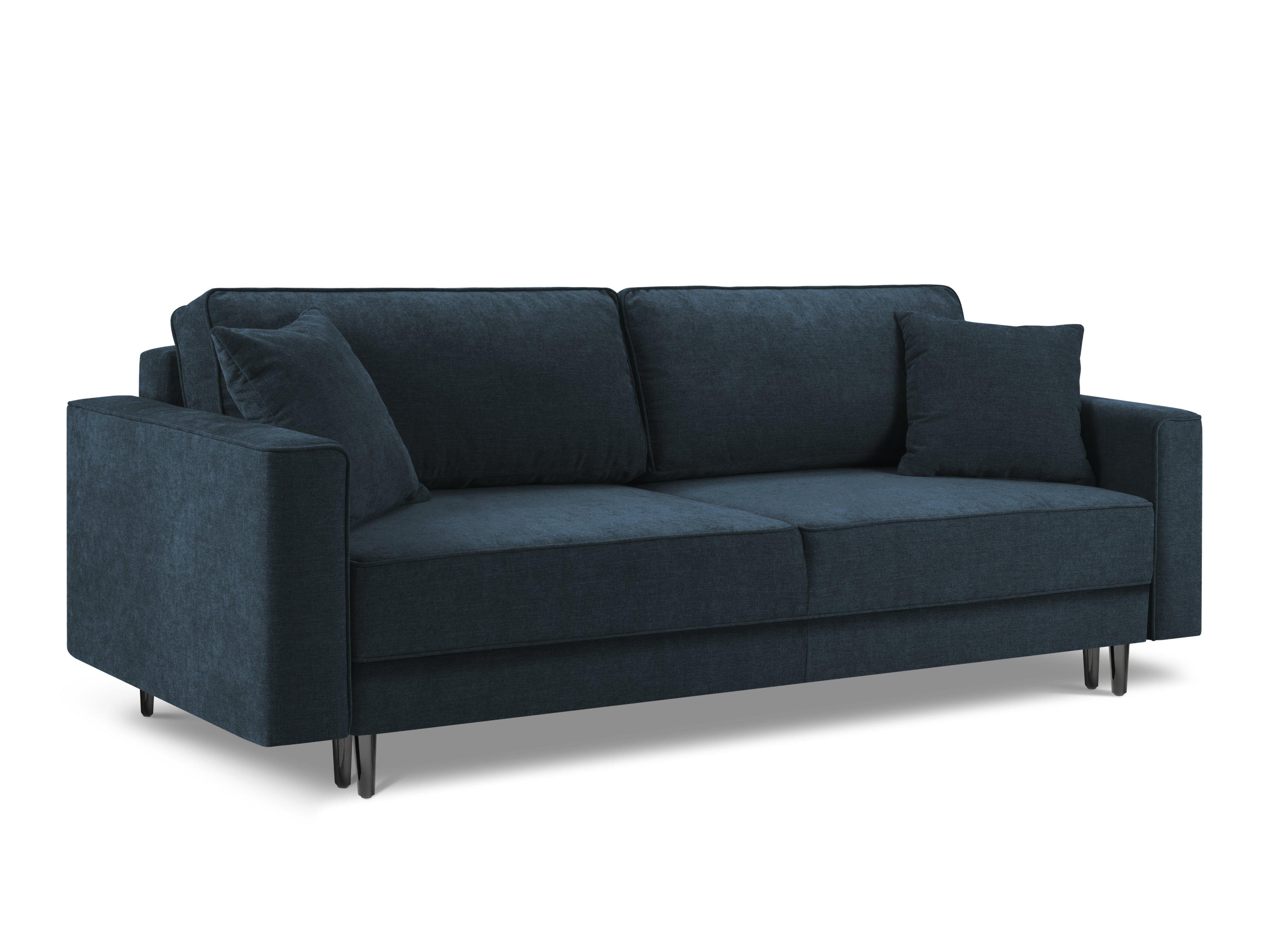 sofa ciemnoniebieska z funkcją spania 
