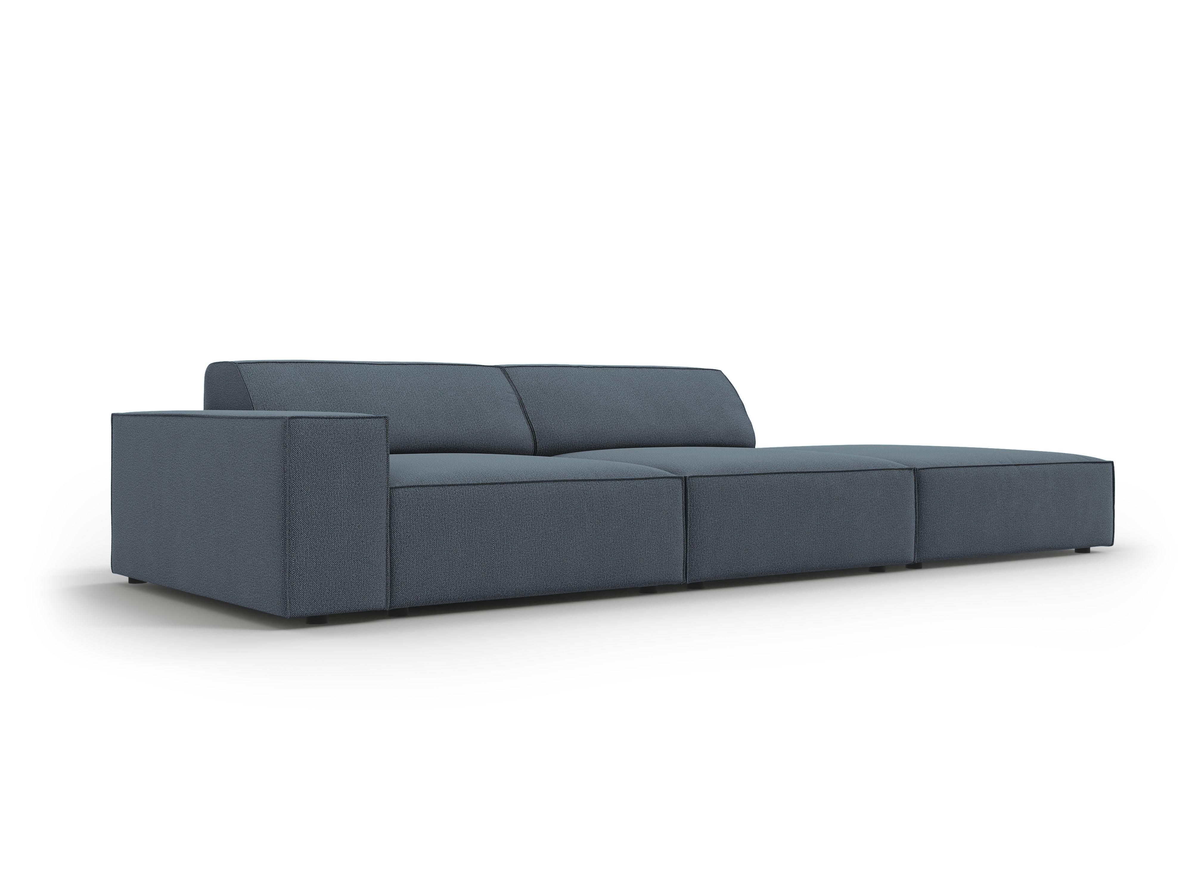 Sofa prawostronna 3-osobowa JODIE niebieski Micadoni    Eye on Design