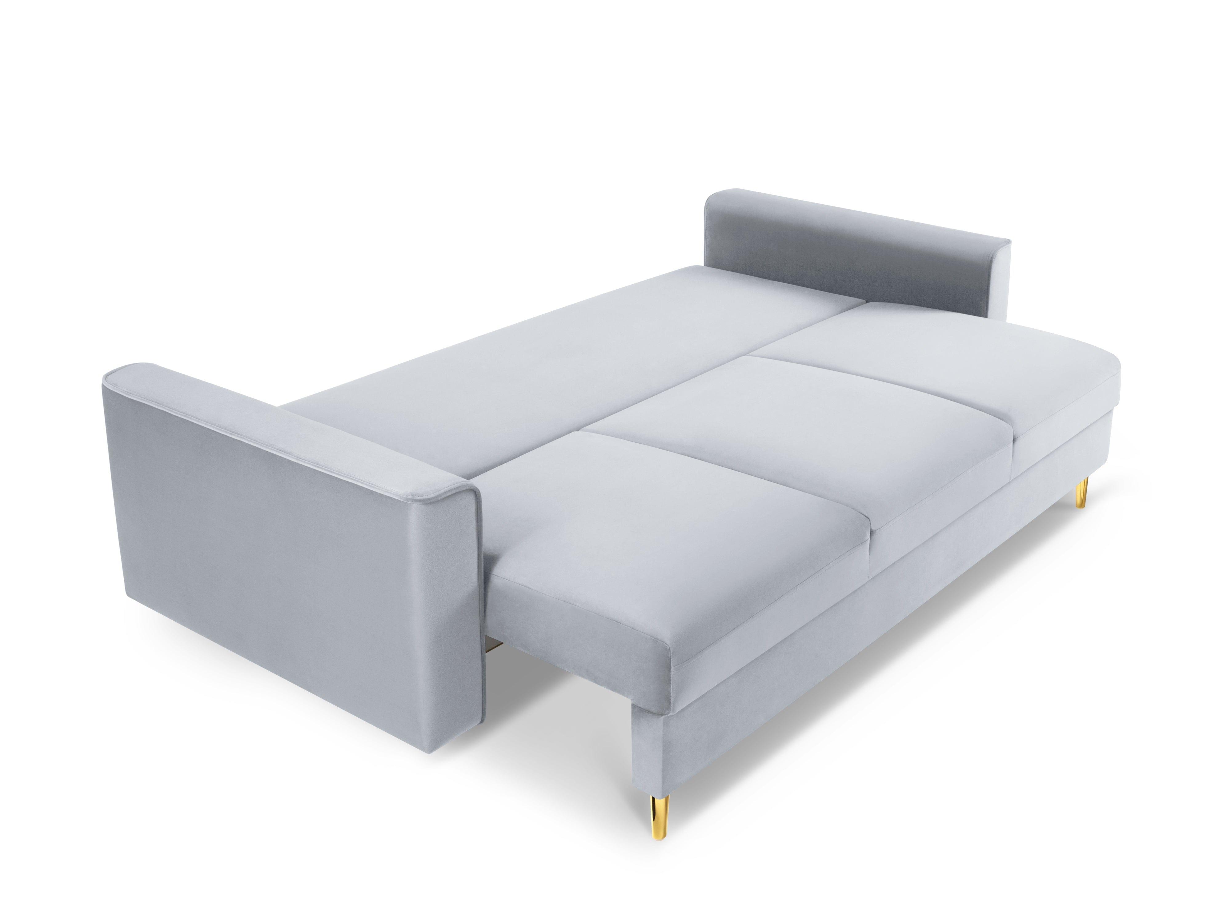 sofa z funkcją spania aksamitna 