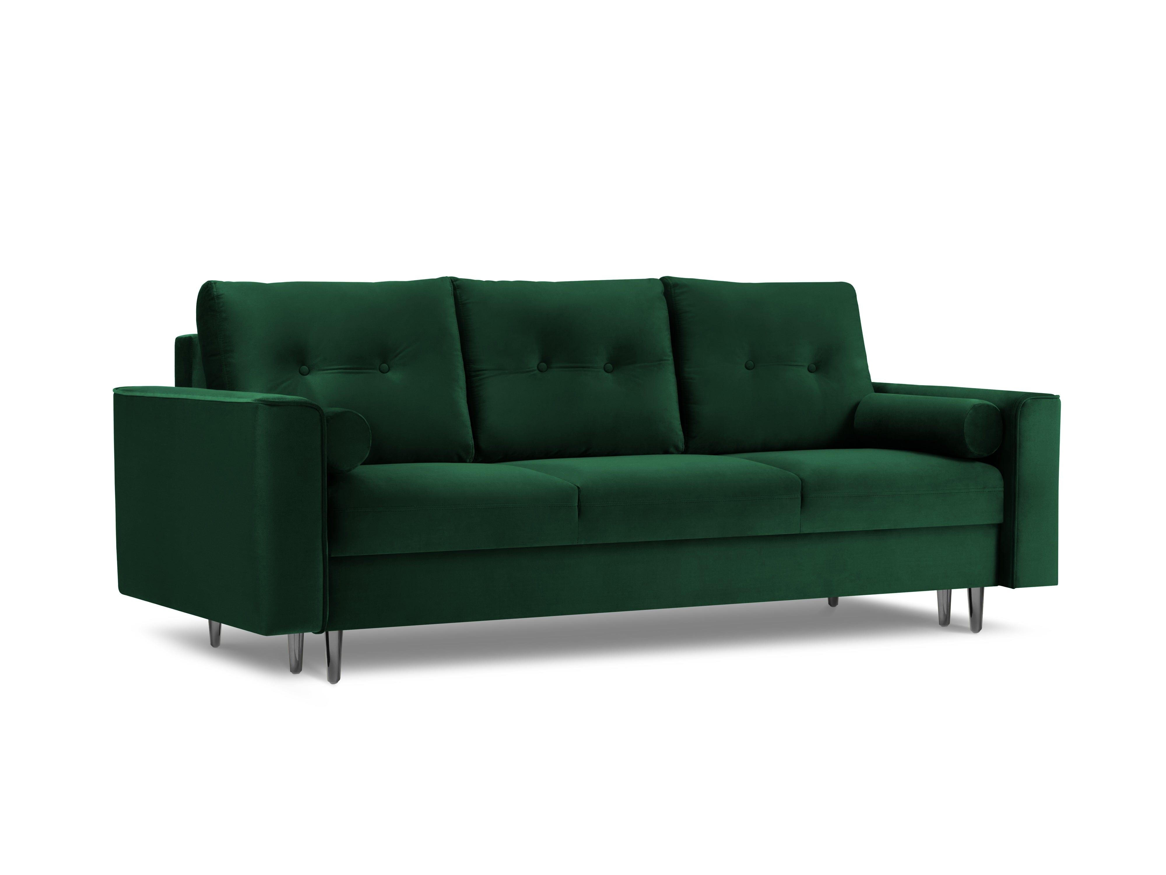 sofa aksamitna Leona zielona