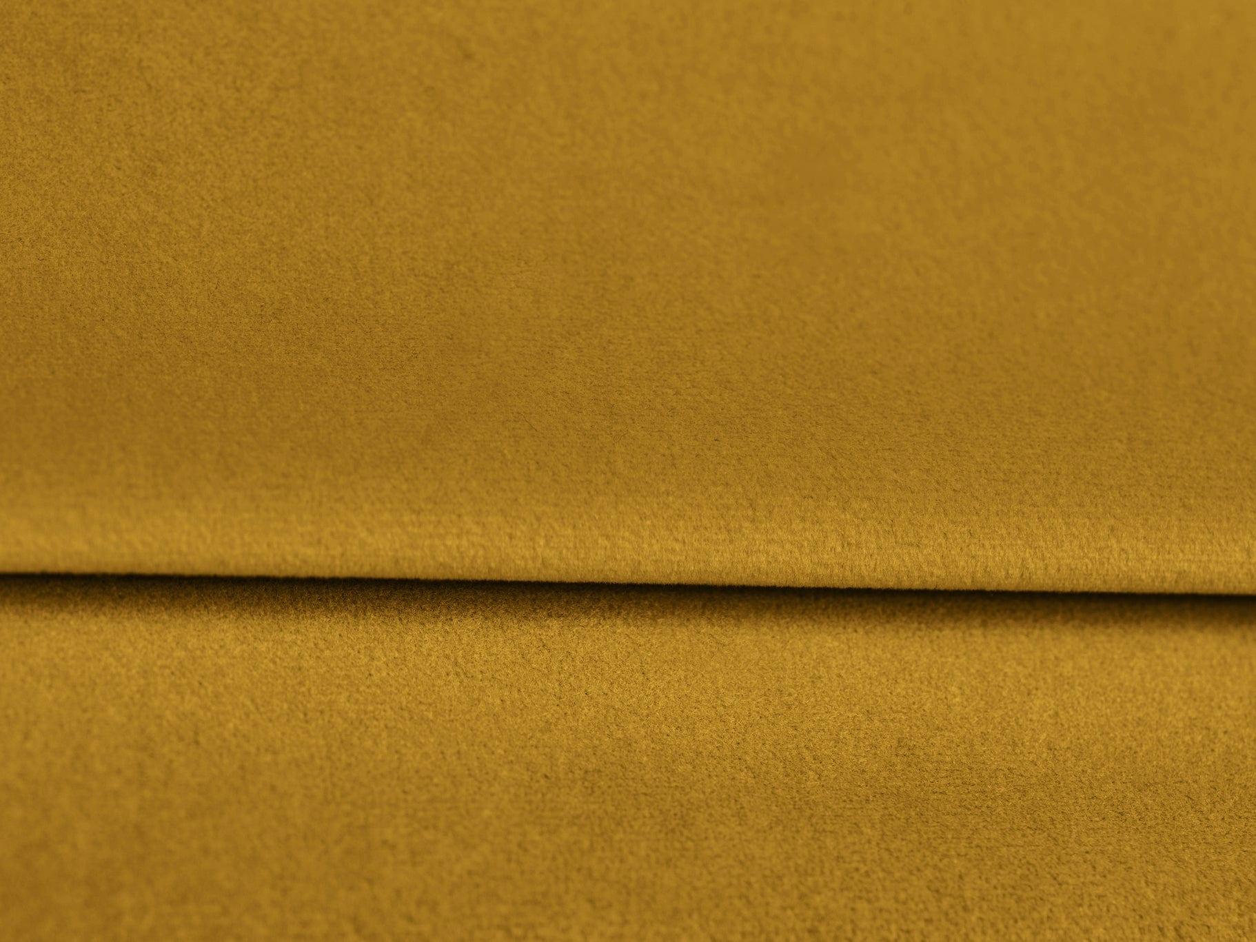 sofa aksamitna żółta