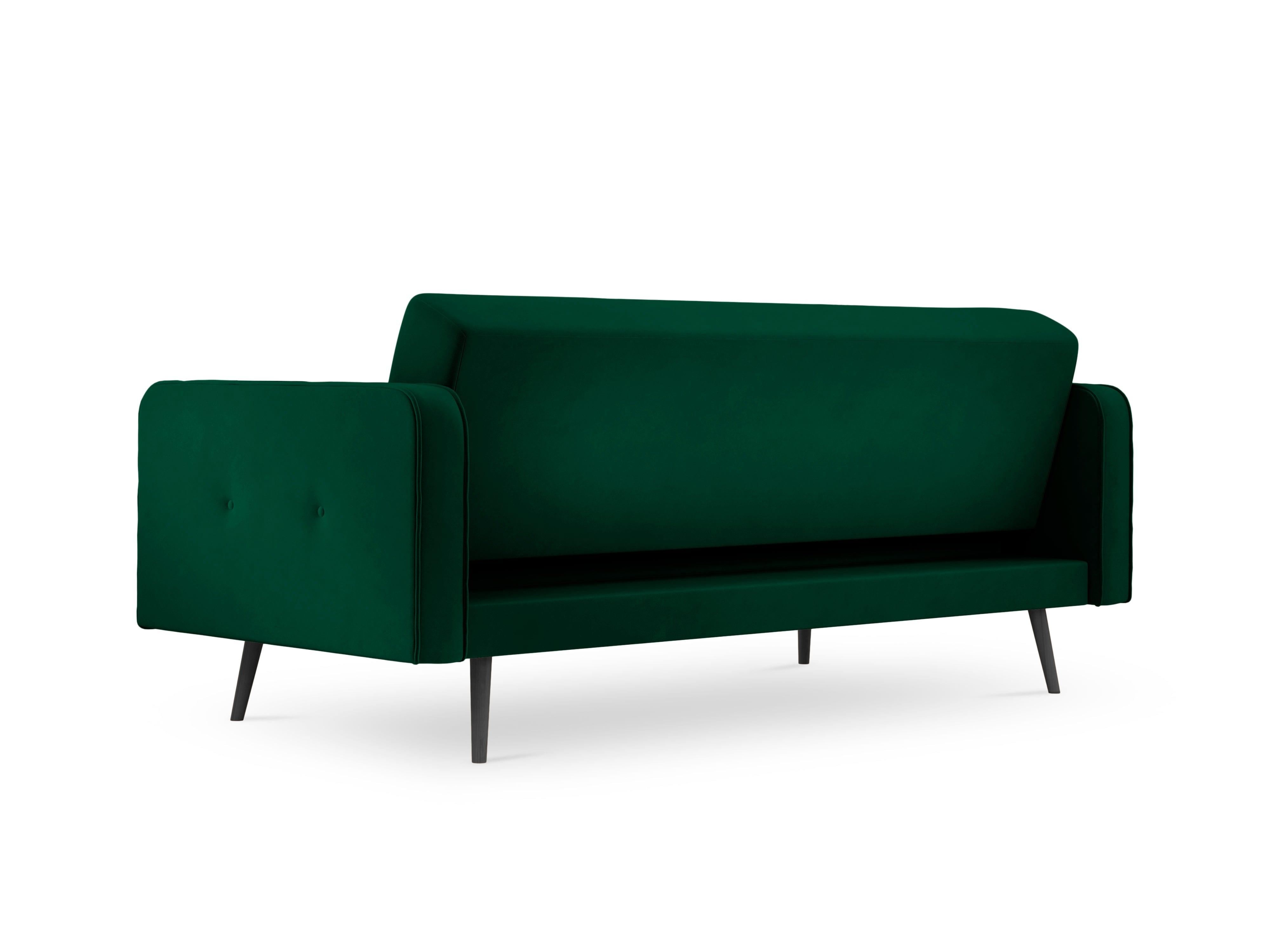 sofa z podłokietnikami zielona