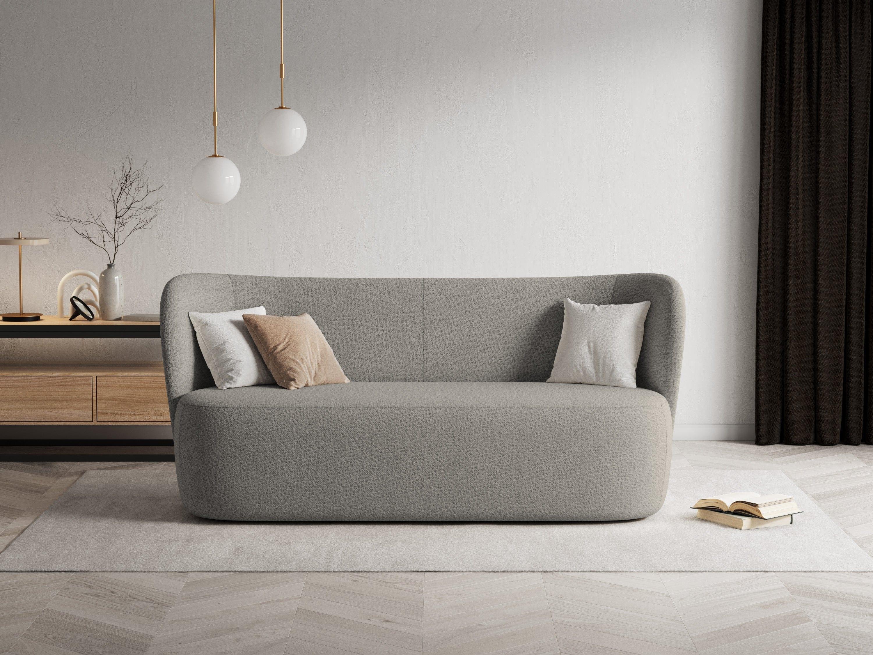 Sofa 3-osobowa SAAMIT boucle szary Micadoni    Eye on Design