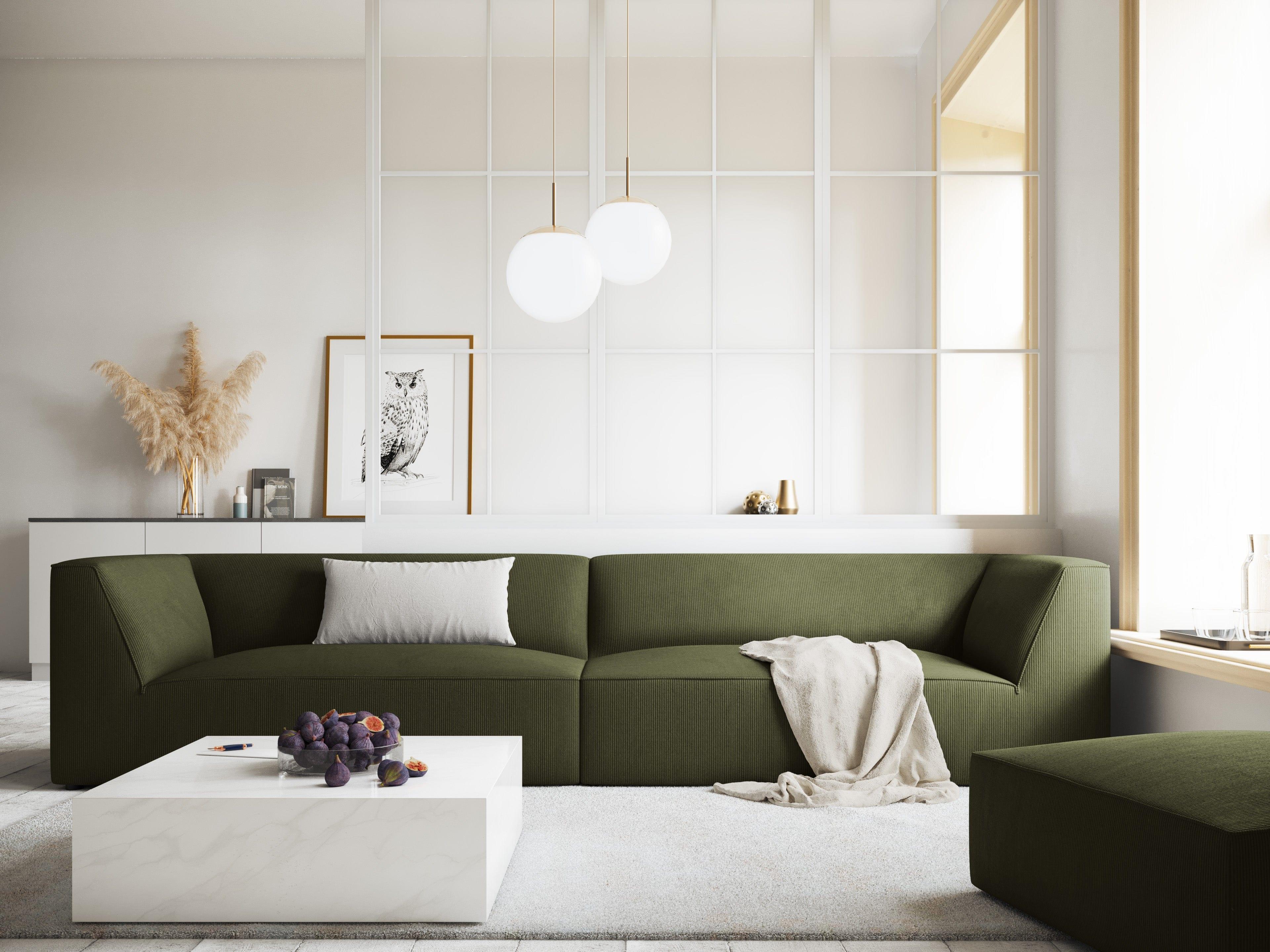 Sofa sztruksowa RUBY zielony Micadoni    Eye on Design