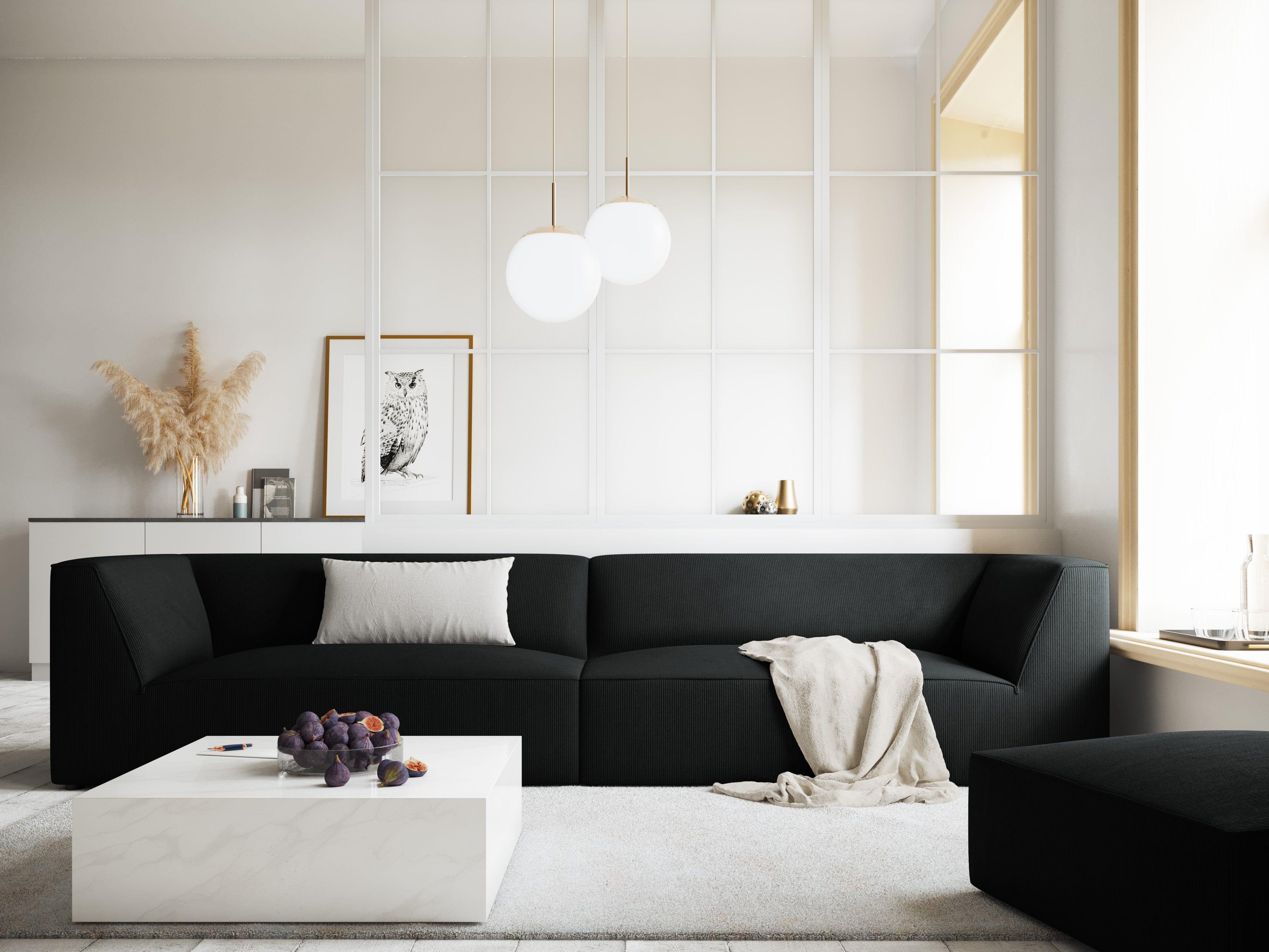 czarna sofa modern classic 
