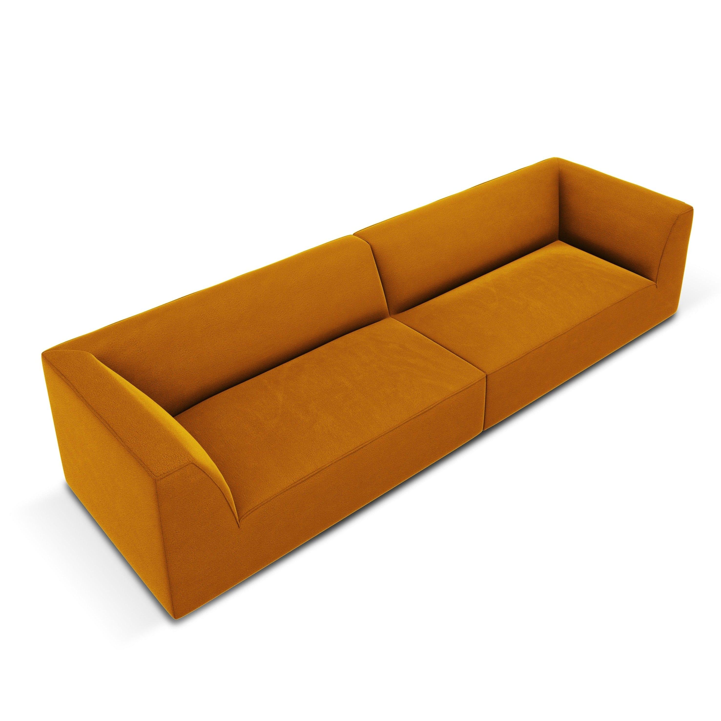 Sofa aksamitna RUBY żółty Micadoni    Eye on Design