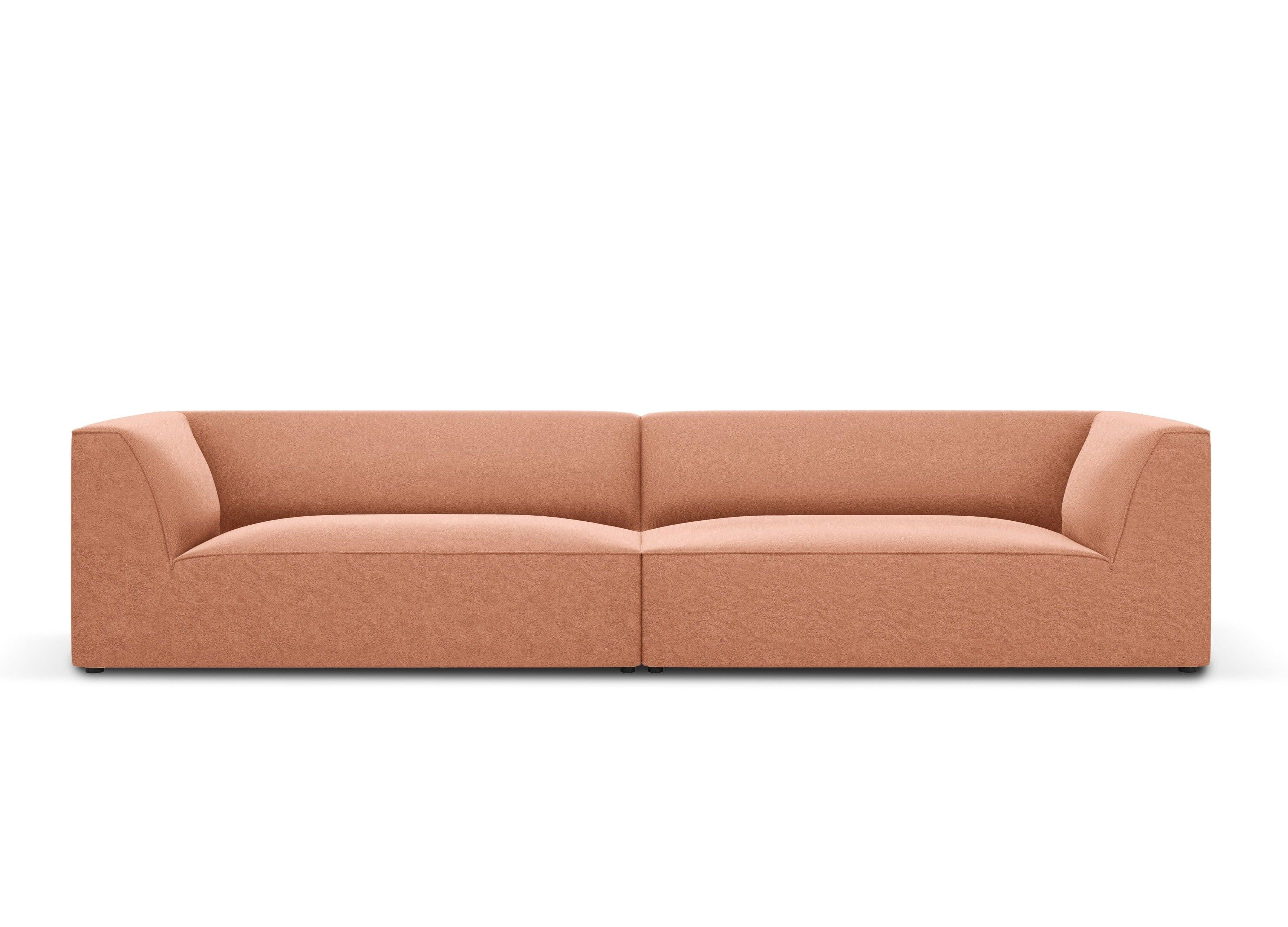 Sofa aksamitna RUBY łososiowy Micadoni    Eye on Design