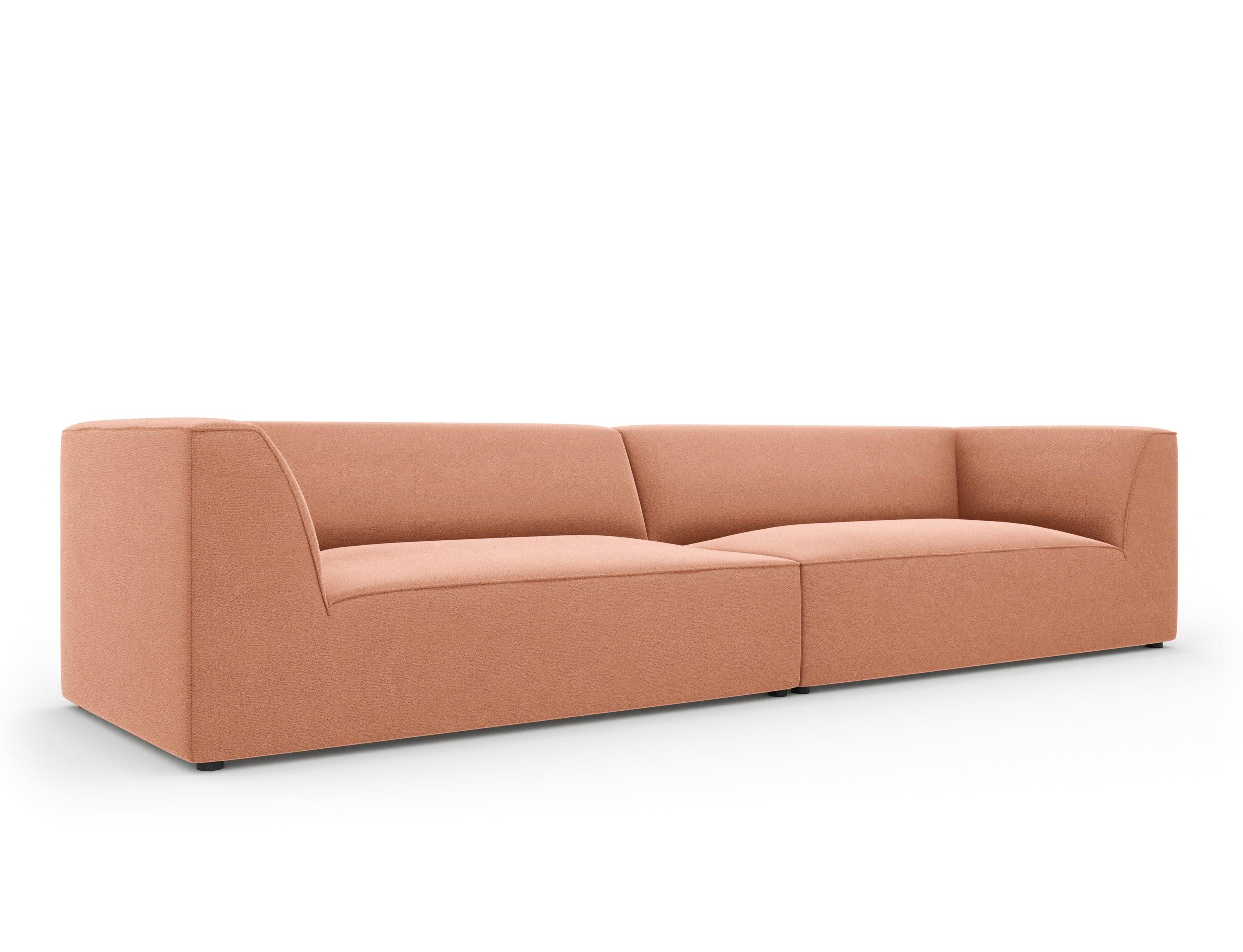 Sofa aksamitna RUBY łososiowy Micadoni    Eye on Design
