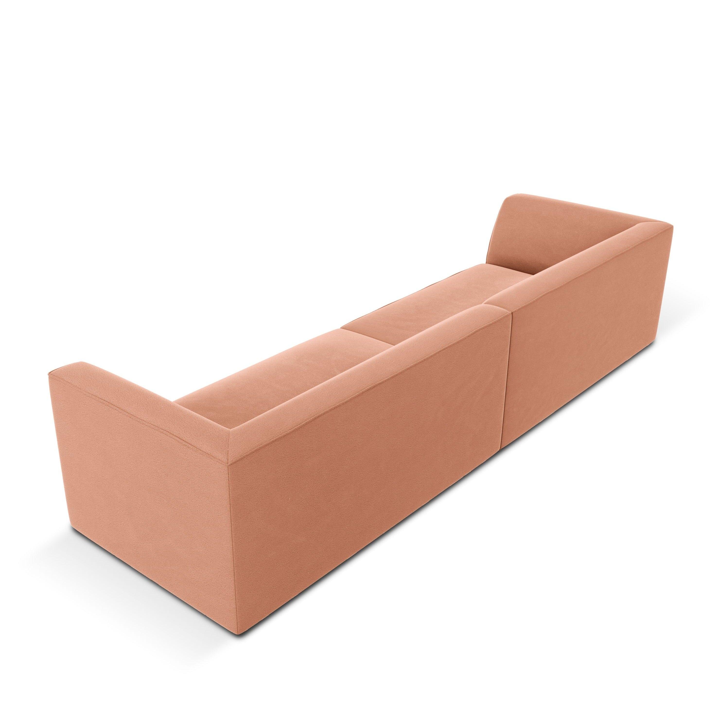 Sofa aksamitna RUBY łososiowy Micadoni    Eye on Design