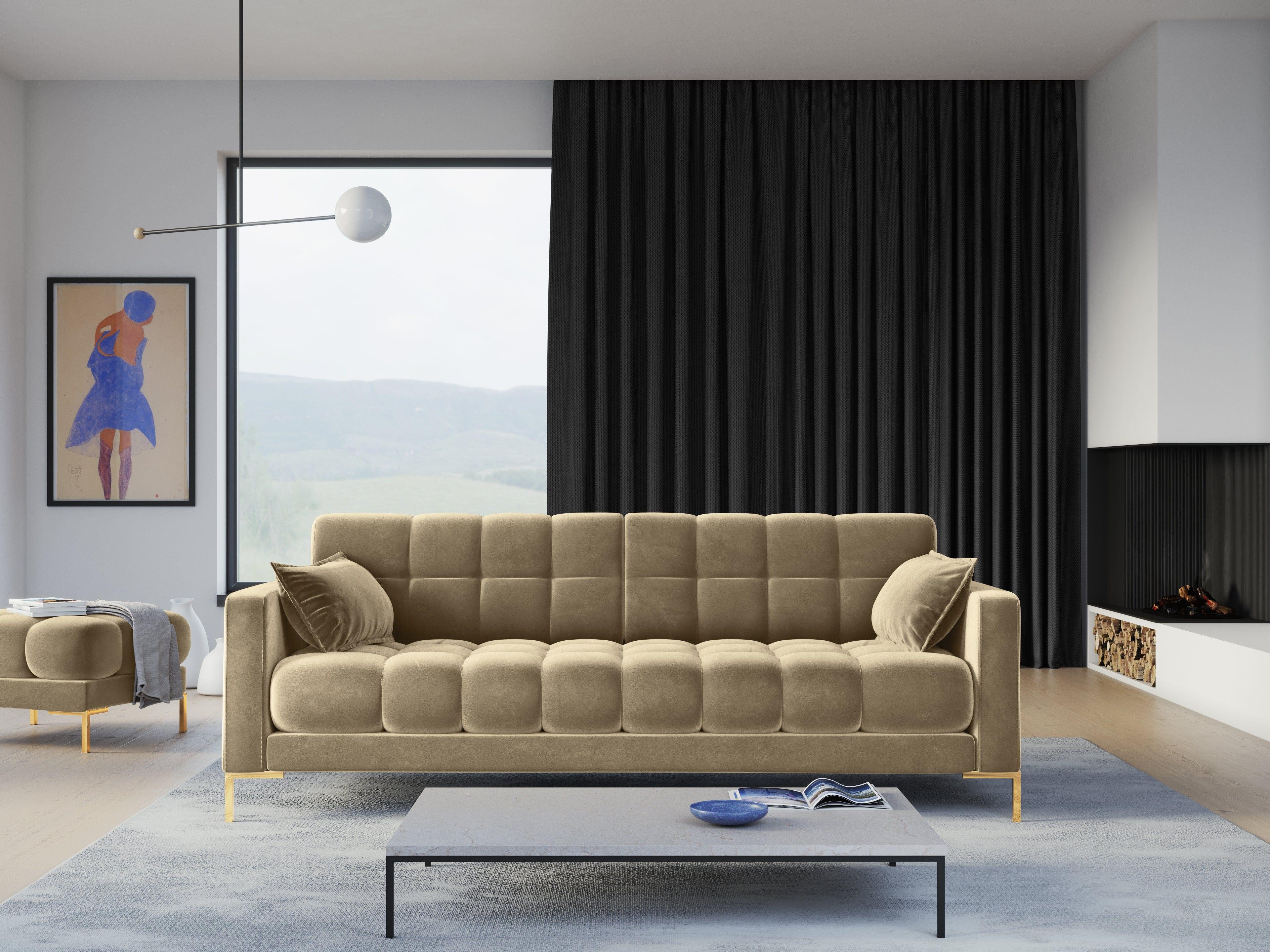 sofa aksamitna do nowoczesnych wnętrz