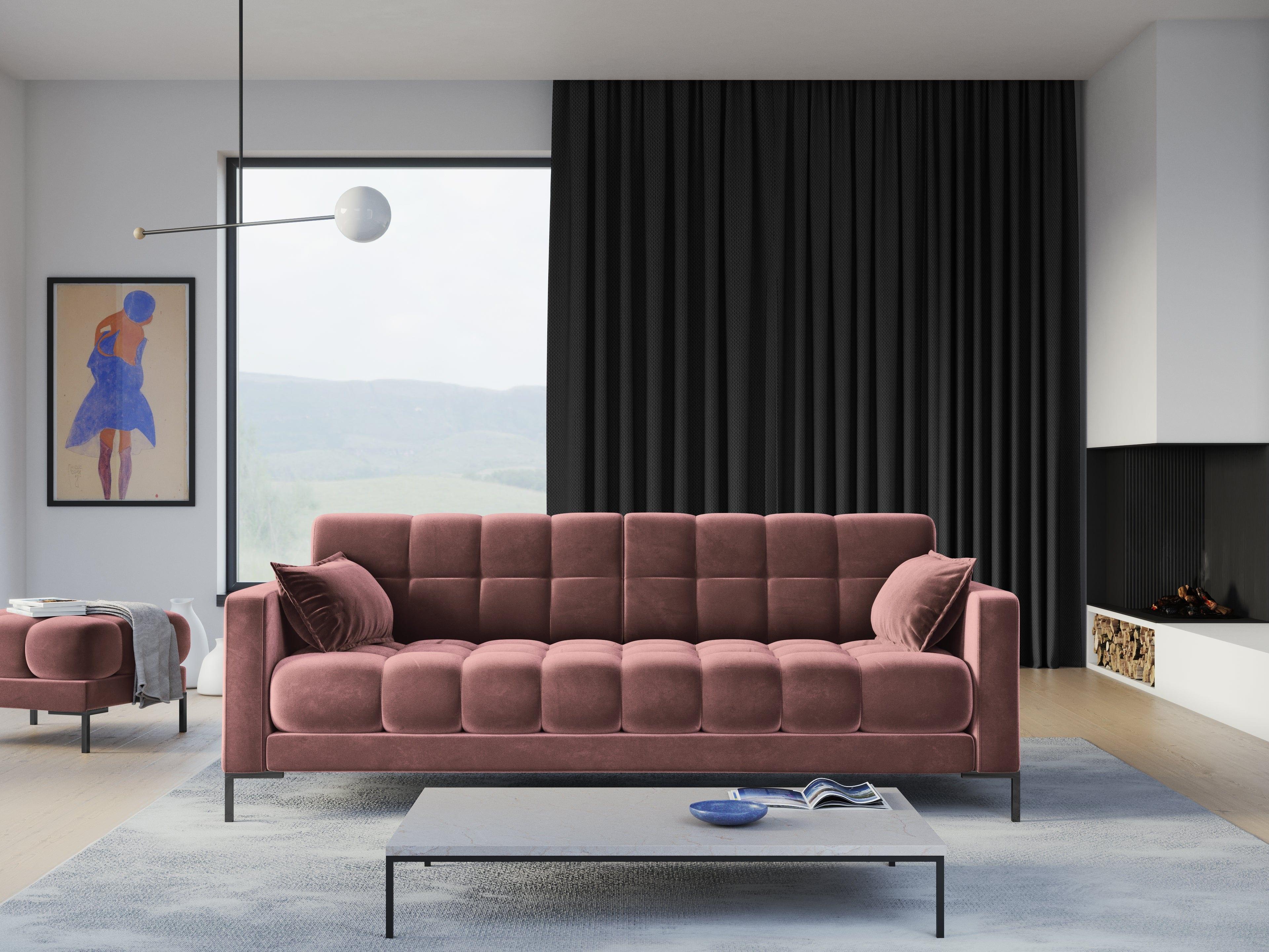 sofa do komercyjnych wnętrz różowa