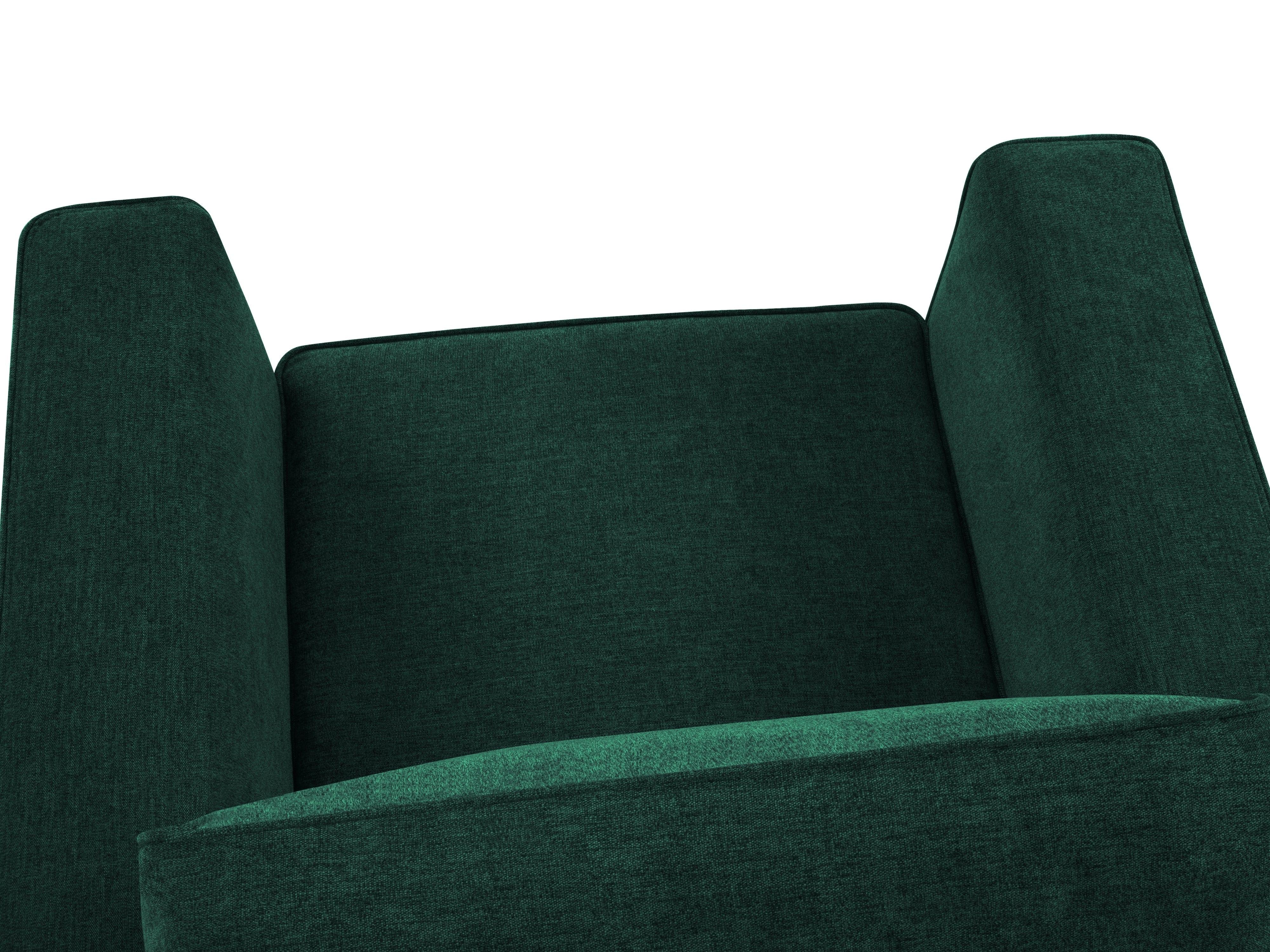 fotel z podłokietnikami zielony